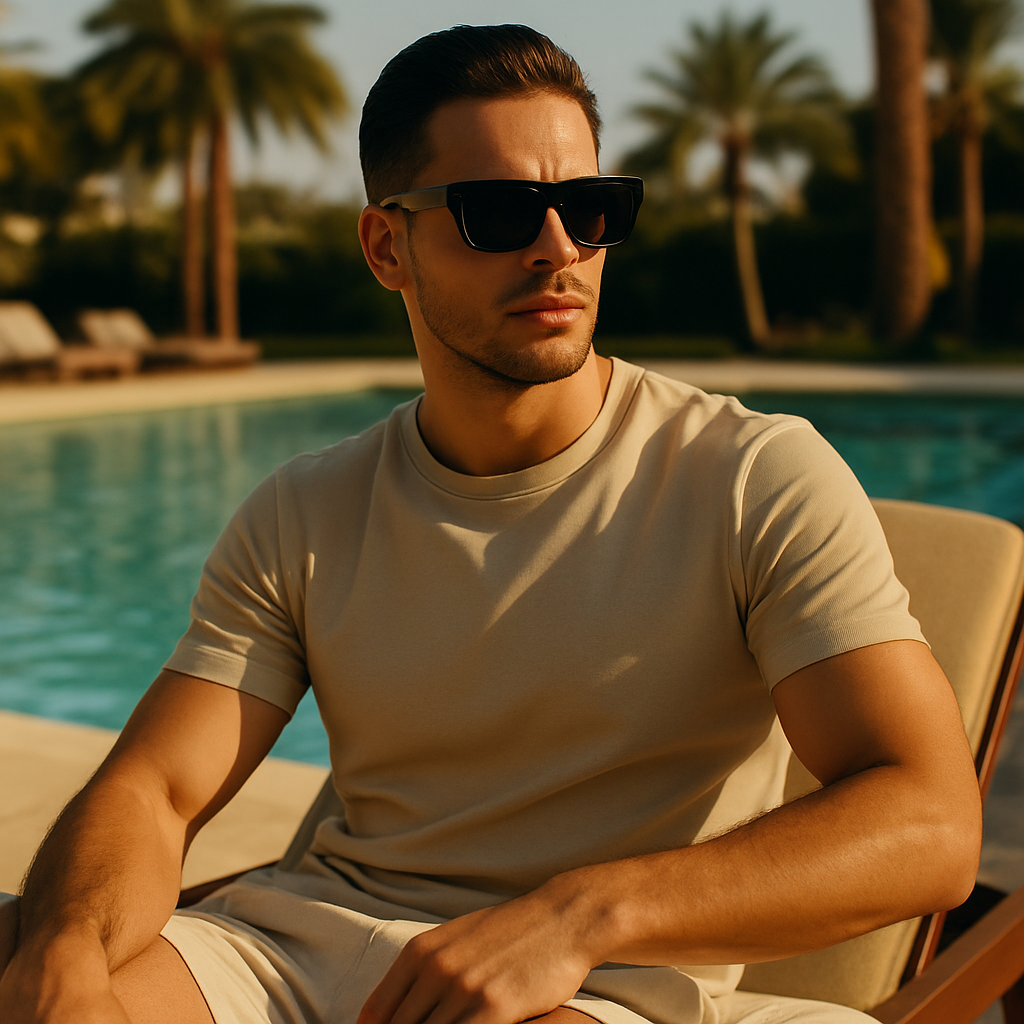 Occhiali da sole oversize in metallo di lusso Uomo - - accessoires metallo occhiali occhiali sole oversize sole sunglasses uomo zonnebrillen - Concept Palermo