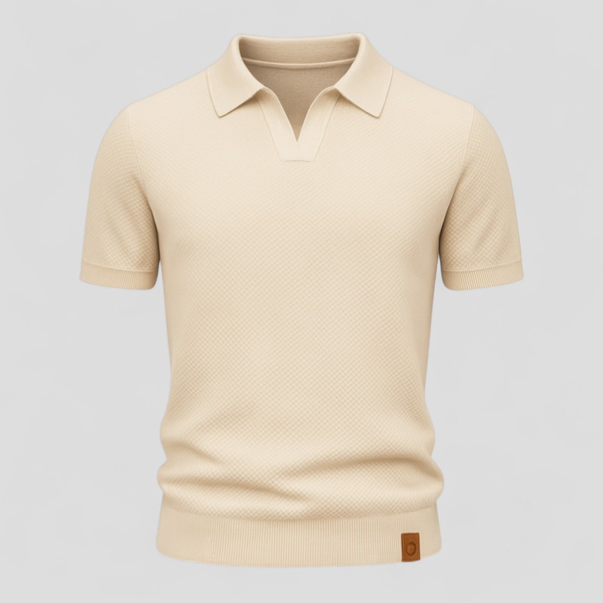 Polo Uomo Manica Corta Strutturata in Cotone - Vari Colori e Taglie - Cachi - abbigliamento maschile corta maglietta polo casual manica men's top clothes polo polo estiva polo fit slim polo in cotone polo moderno polo shirt elegante polo shirt strutturato polo shirt uomo polo uomo strutturata t-shirt con colletto uomo - Concept Palermo