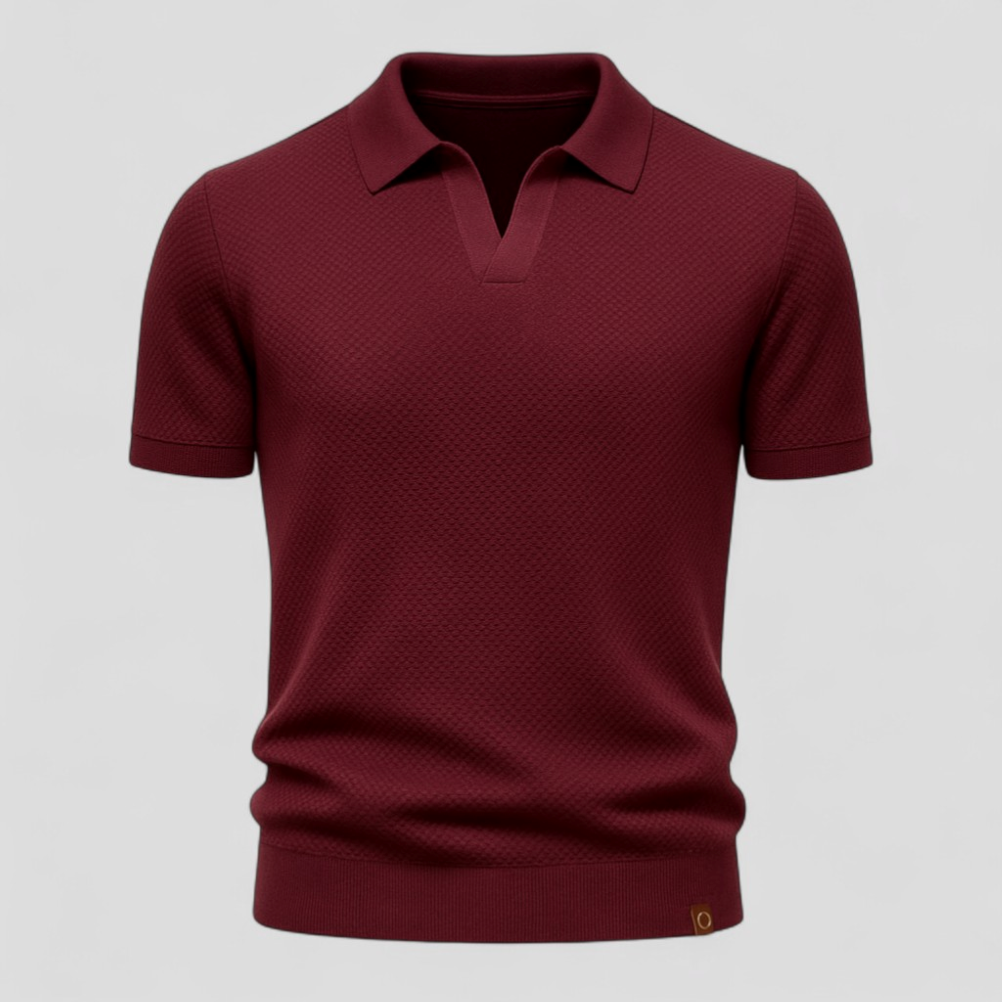Polo Uomo Manica Corta Strutturata in Cotone - Vari Colori e Taglie - Borgogna - abbigliamento maschile corta maglietta polo casual manica men's top clothes polo polo estiva polo fit slim polo in cotone polo moderno polo shirt elegante polo shirt strutturato polo shirt uomo polo uomo strutturata t-shirt con colletto uomo - Concept Palermo