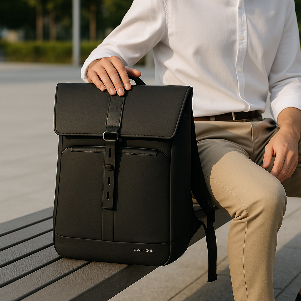 Zaino da viaggio multiscomparto impermeabile per laptop Oro Uomo - - Backpacks bags impermeabile laptop multiscomparto uomo viaggio zaino zaino viaggio - Concept Palermo