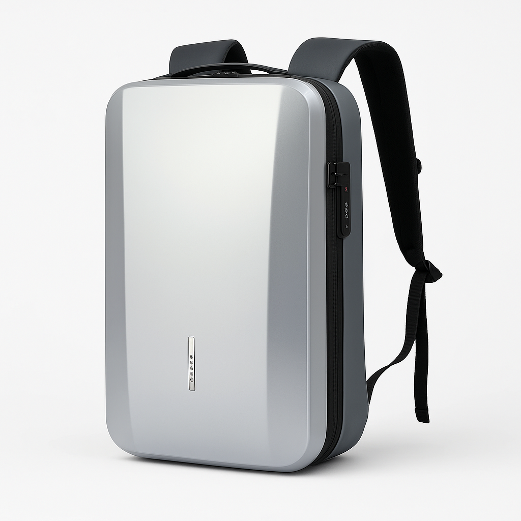 Zaino antifurto in ABS con lucchetto integrato - Grigio argento - antifurto Backpacks bags integrato lucchetto zaino zaino antifurto - Concept Palermo