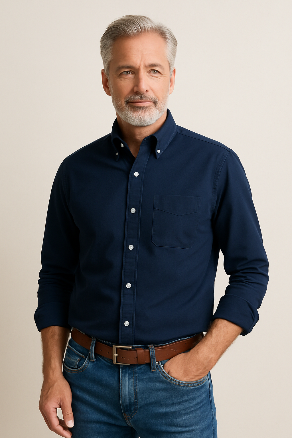 Camicia classica in cotone a maniche lunghe – Stile senza tempo in diversi colori - - camicia camicia classica classica colori cotone diversi lunghe maniche men's polo men's polo shirt Shirts und Polos - Concept Palermo
