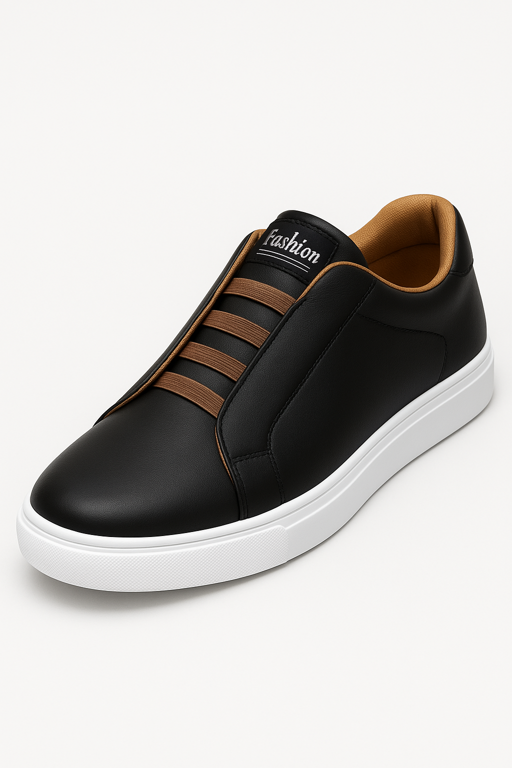 Sneaker Uomo Slip-On Leggera, Traspirante con Elastici - Comfort Quotidiano - 3 Colori Disponibili - Nero - colori elastici eleganza Men's Shoes minimal shoes Shoes men slip sneaker sneaker uomo - Concept Palermo