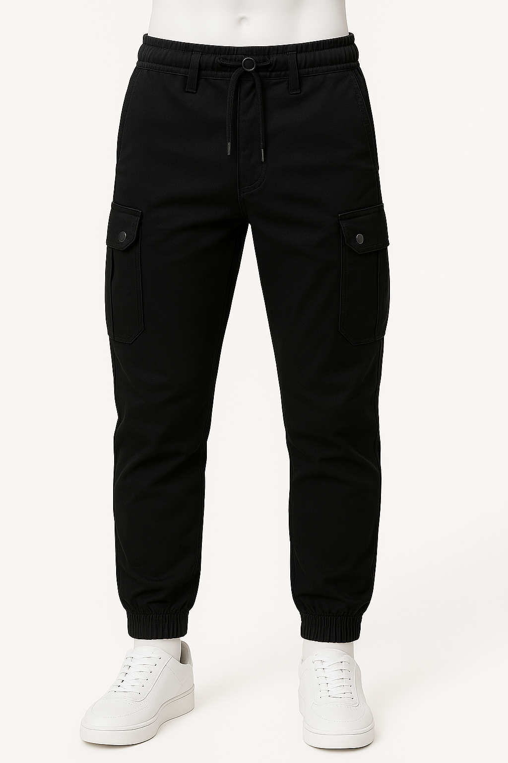 Pantaloni Jogger Cargo Uomo – Comfort Tattico con Stile Urbano - Nero - cargo comfort jogger Men Casual & Sports Pants New Arrival pantaloni pantaloni jogger pants stile tattico - Concept Palermo