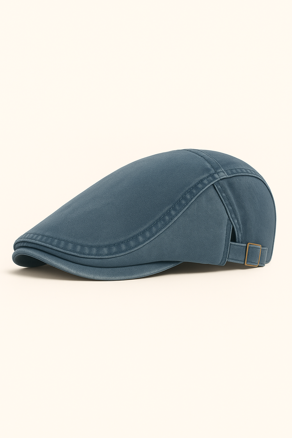 Classico berretto piatto in cotone lavato, regolabile, stile vintage, da giornalaio Uomo - Blu scuro - berretto berretto piatto cotone giornalaio hat hats lavato Mens hat piatto regolabile summer hat sun hat Sun Hats - Concept Palermo