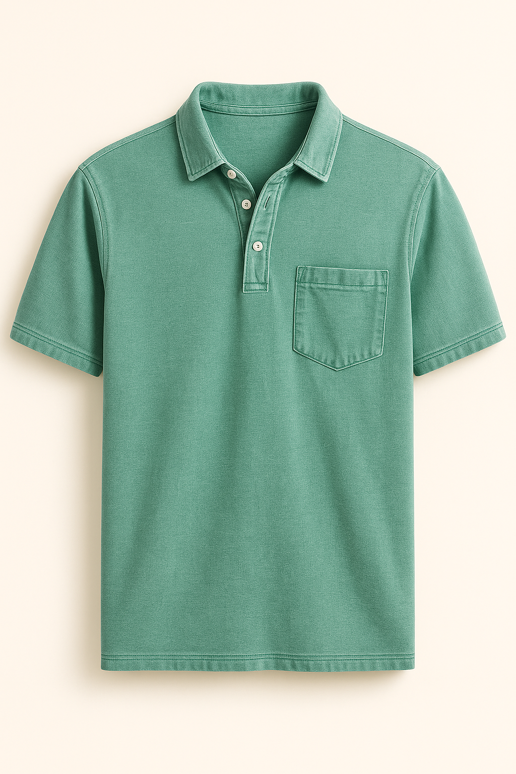 Polo Uomo Tinta in Capo con Taschino, 100% Cotone, Vestibilità Regolare - Verde - capo men's polo men's polo shirt men's top clothes petto polo polo uomo Shirts und Polos taschino tinta uomo - Concept Palermo