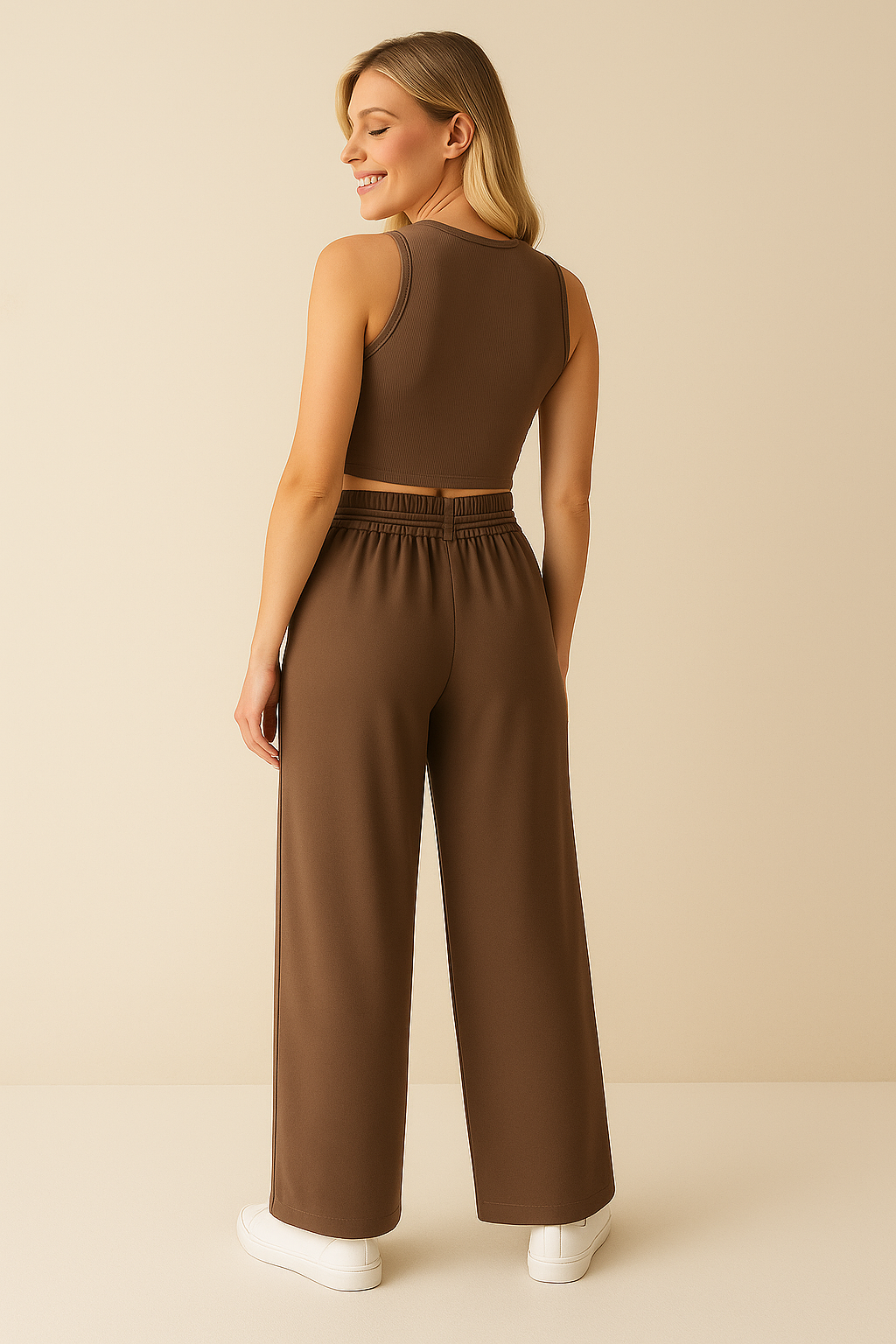 Pantaloni palazzo a vita alta con lacci – Eleganza e comodità - - alta comodità eleganza lacci palazzo pantaloni pantaloni palazzo pants suits and pants - Concept Palermo