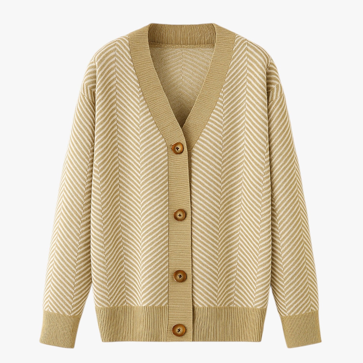 Cardigan con scollo a V da donna - Leggero ed per l'autunno Nero - Gratis kaki - autunno cardigan cardigan scollo donna leggero scollo Sweater sweater women sweaters & cardigans women's sweater - Concept Palermo