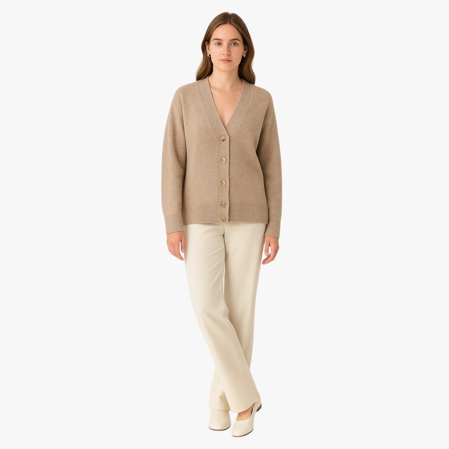 Cardigan oversize chic da donna, caldo e morbido, con scollo a V Rosso - - caldo cardigan cardigan oversize chic donna oversize scollo Sweater sweater women sweaters sweaters & cardigans women's sweater - Concept Palermo