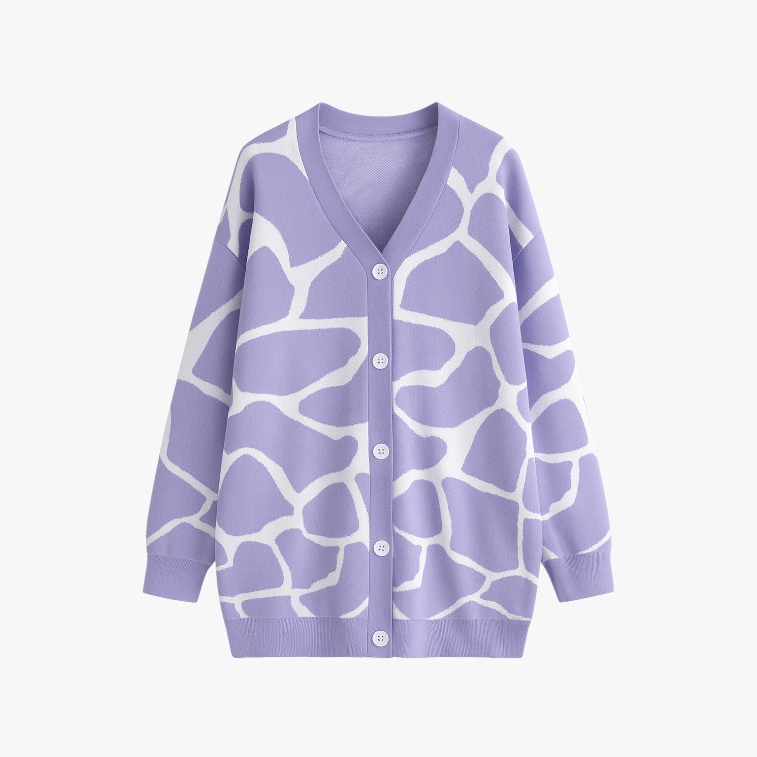 Cardigan chic a maglia larga – Eleganza leggera per l'autunno Donna - Viola - autunno cardigan cardigan chic chic donna eleganza larga leggera Sweater sweater women sweaters & cardigans - Concept Palermo