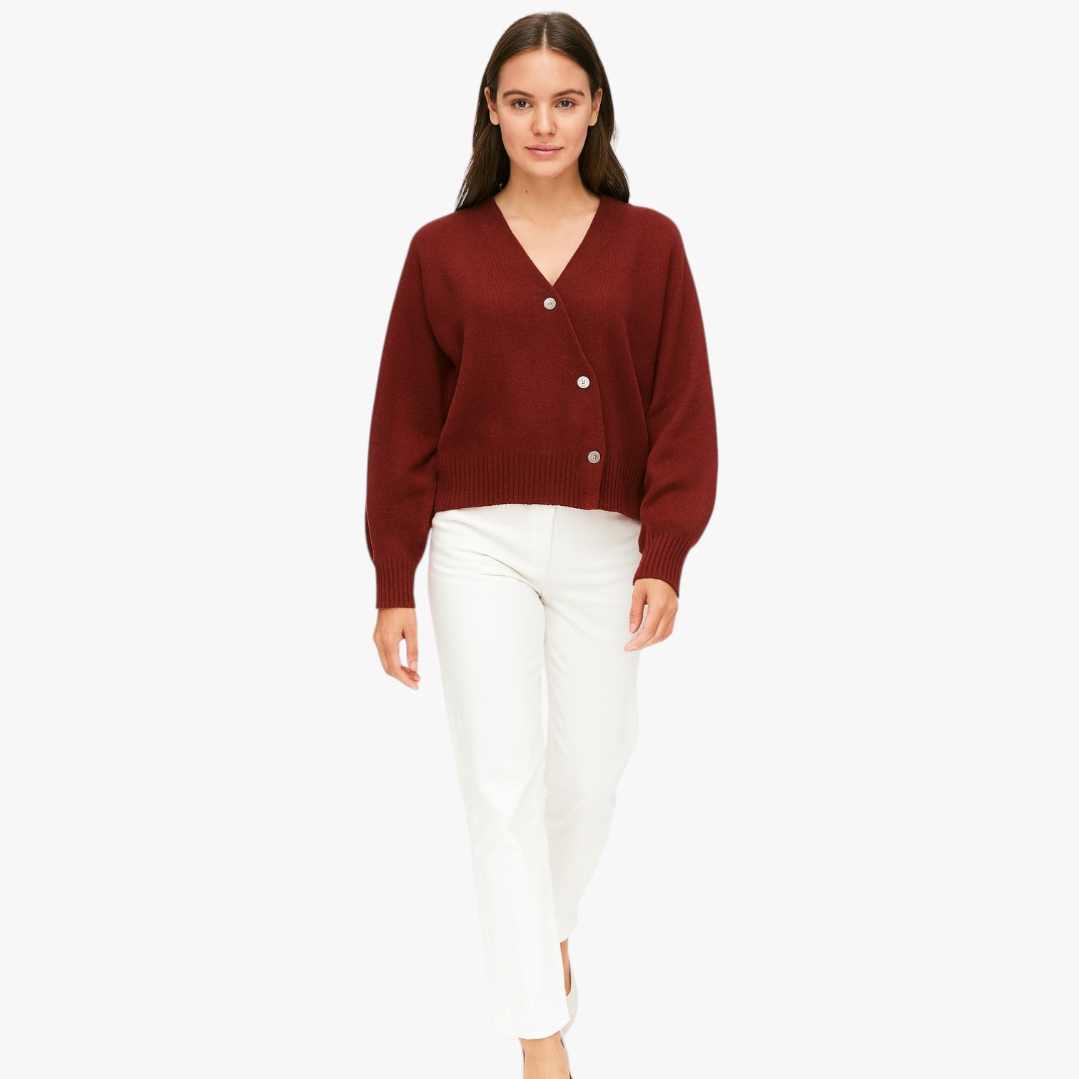 Cardigan in morbido cashmere con bottoni a spillo, eleganza oversize per la primavera e l'autunno - - autunno bottoni cardigan cardigan cashmere cashmere eleganza oversize primavera Sweater sweater women sweaters & cardigans - Concept Palermo