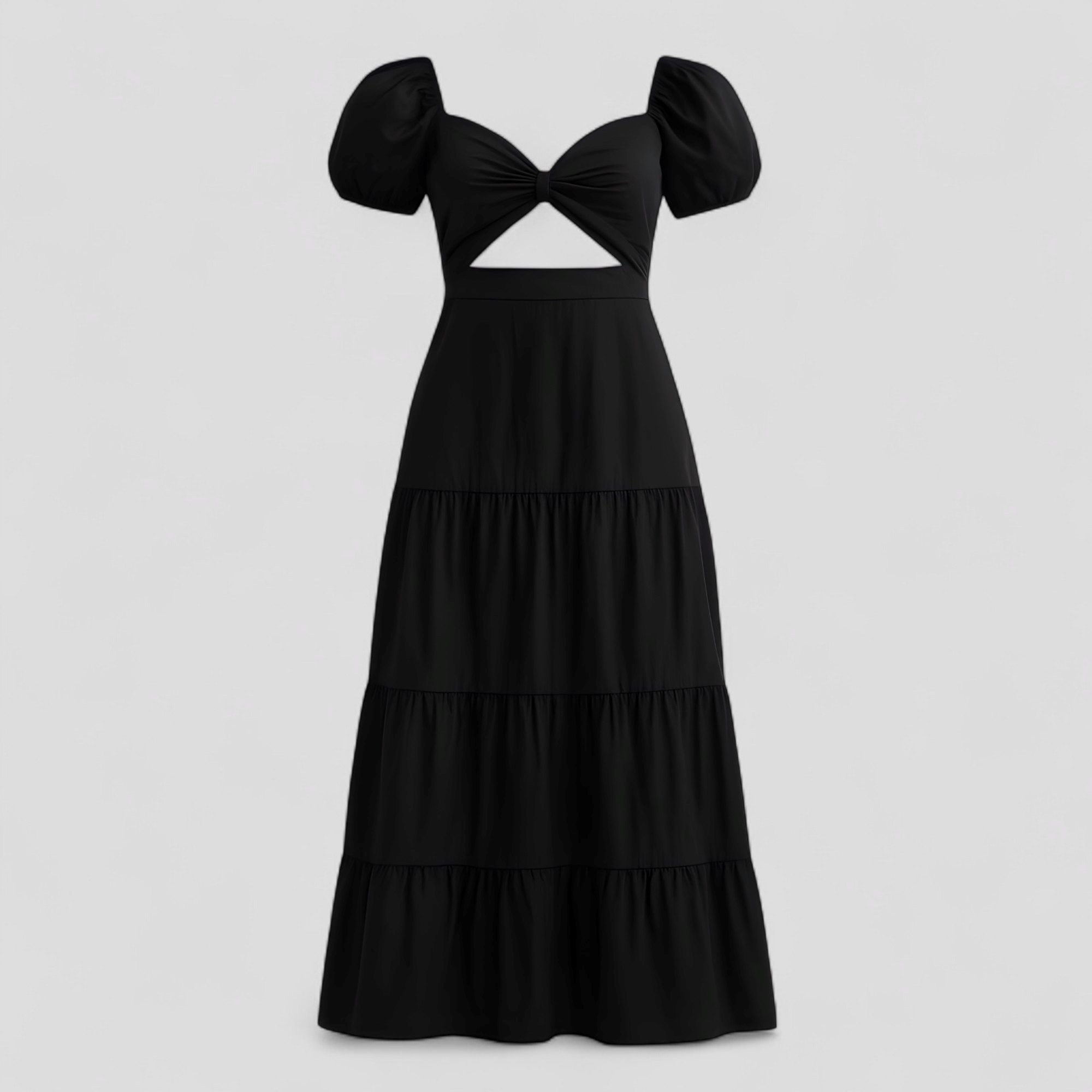 Abito Donna - Nero - abbigliamento femminile abito abito casual abito chic abito donna abito elegante abito estivo abito versatil comfort elegante donna dresses gonna lunga look sofisticato mezza manica moda estate stile moderno taglia unica tendenze moda - Concept Palermo
