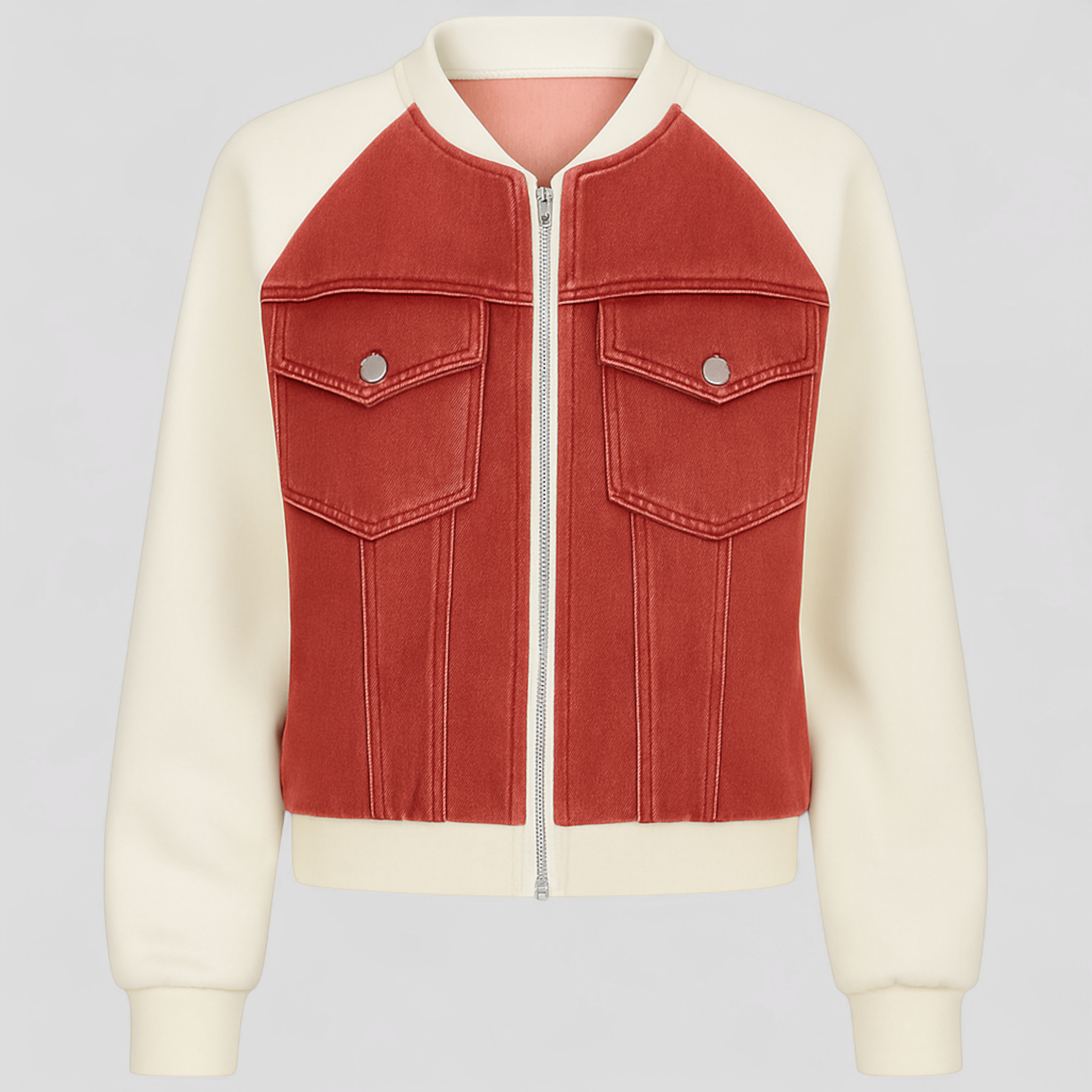 Giacca Donna Denim Versatile - rosso - abbigliamento femminile denim denim jacket women donna donna giacca giacca giacca casual giacca cotone giacca creativa giacca denim giacca denim colore giacca denim versatile giacca donna giacca donna trendy giacca in denim giacca moda donna giacca spandex giacche da donna versatile - Concept Palermo