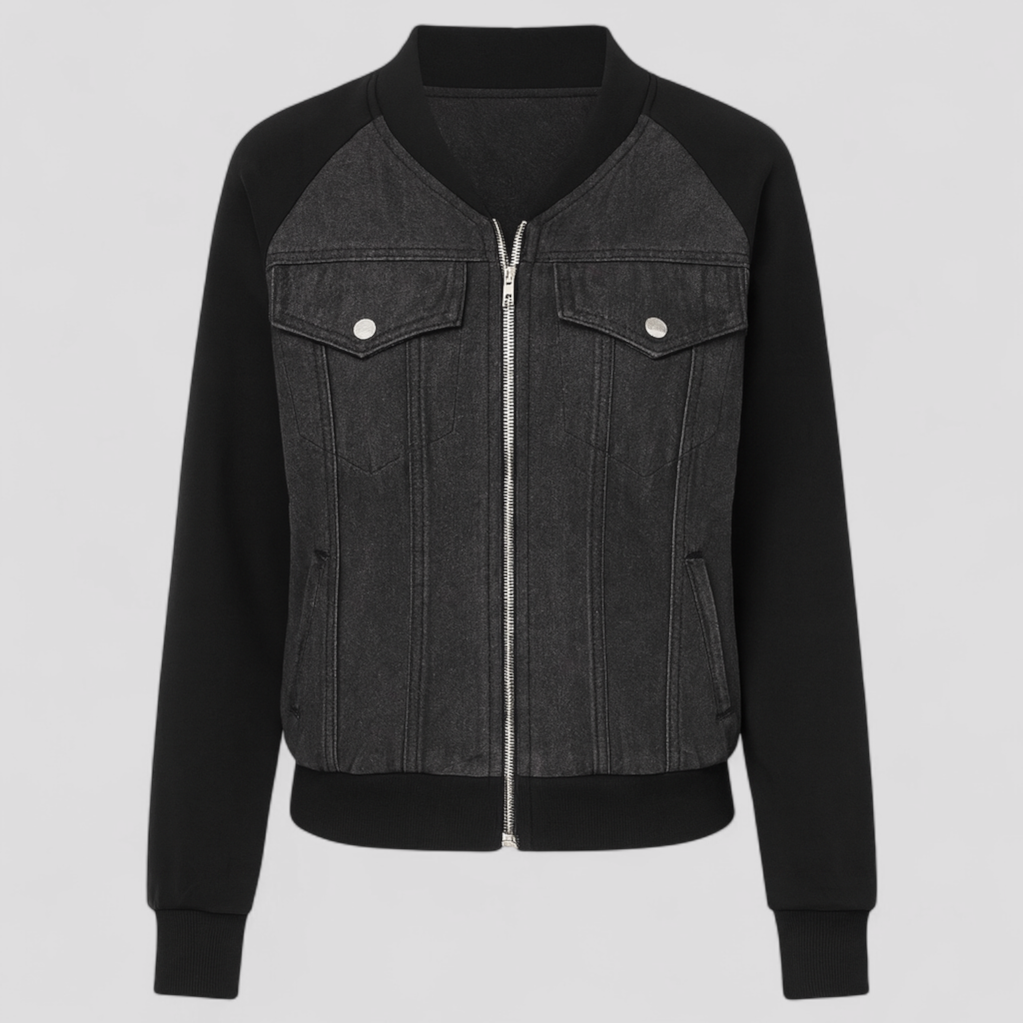 Giacca Donna Denim Versatile - nero - abbigliamento femminile denim denim jacket women donna donna giacca giacca giacca casual giacca cotone giacca creativa giacca denim giacca denim colore giacca denim versatile giacca donna giacca donna trendy giacca in denim giacca moda donna giacca spandex giacche da donna versatile - Concept Palermo