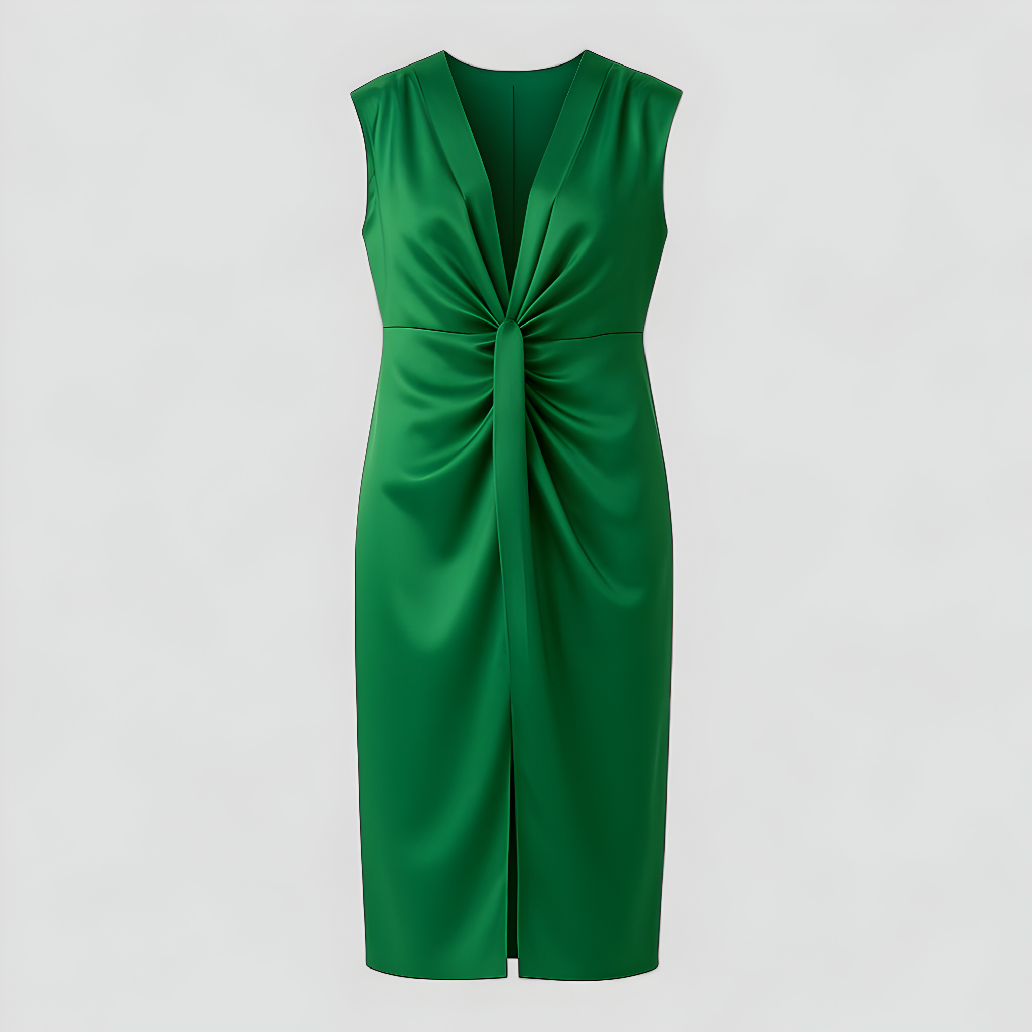 Abito da Cerimonia Donna in Raso Lucido Elegante per Feste e Occasioni Speciali - Verde Taglia unica - abito abito cerimonia abito con spacco abito elegante abito in diverse colorazioni abito in raso abito per eventi abito raffinato abito taglia unica cerimonia donna dresses lucido raso vestito con scollatura vestito da sera vestito stretch - Concept Palermo