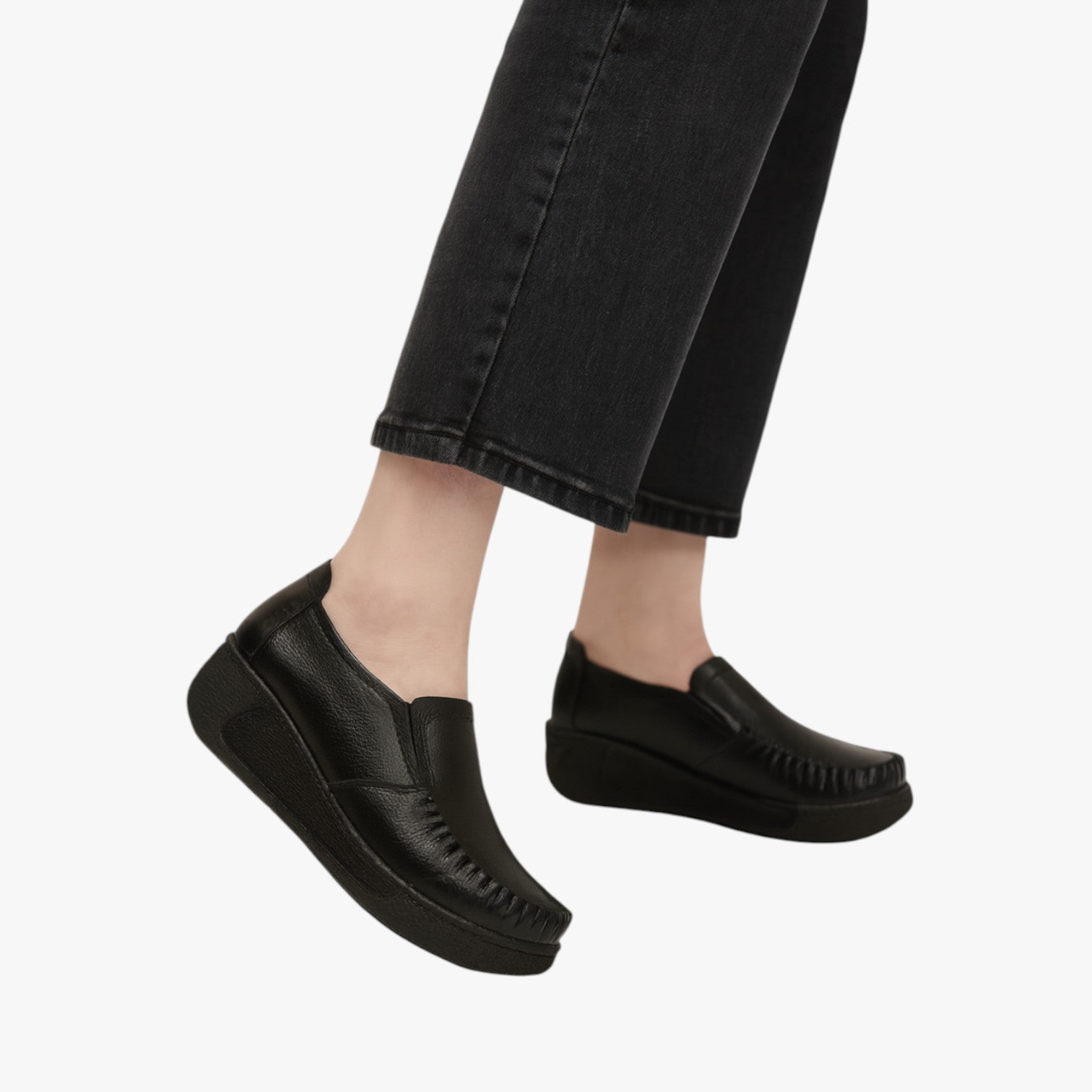 Mocassini in vera pelle - Morbidi e comodi con plateau per le mamme - - comodi mamme mocassini mocassini vera morbidi pelle plateau shoes shoes for women womens shoes - Concept Palermo