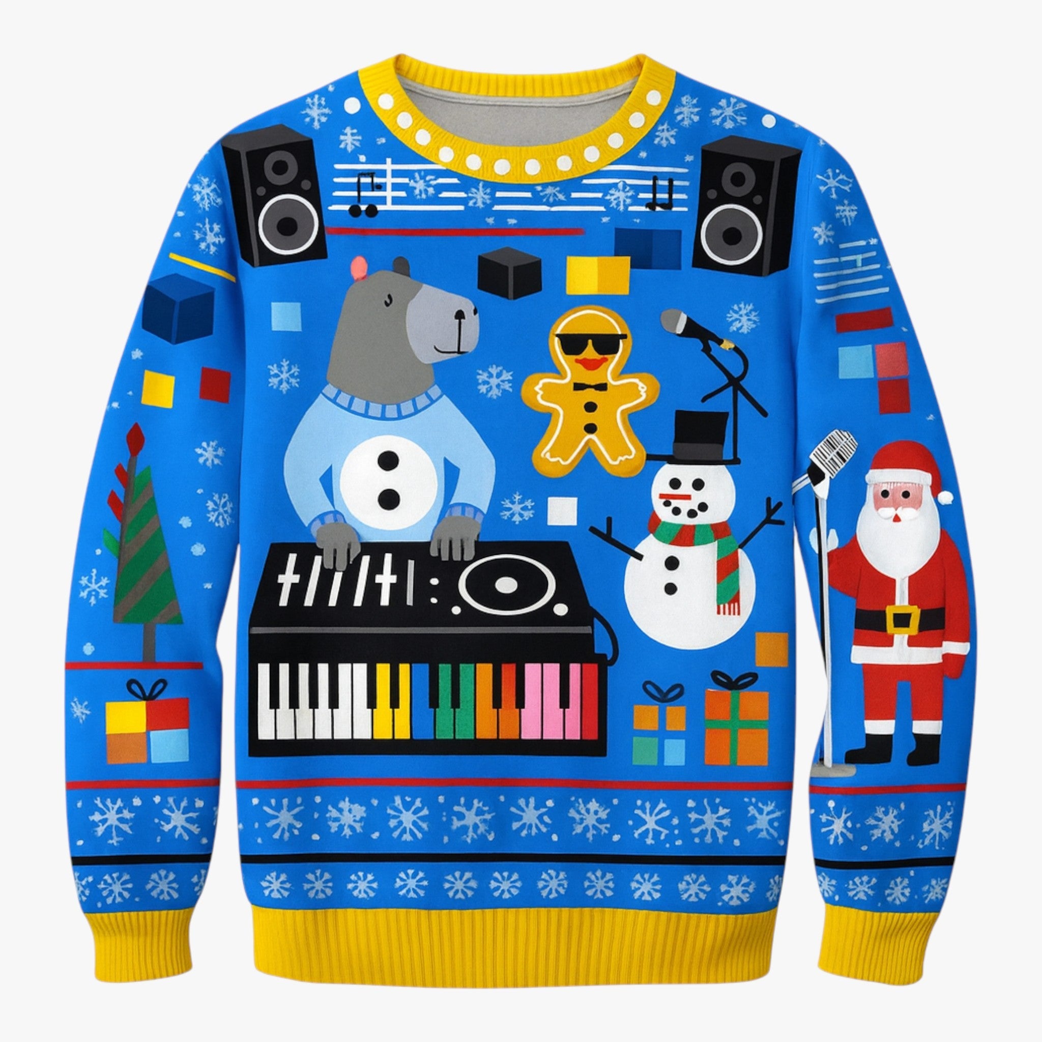 Maglione natalizio per uomo con design di animali per le festività - Design 1 - 3D Print animali Casual design Dierenontwerp Feestdagen festività Kawaii Dieren Kersttrui Lange Mouwen maglione maglione natalizio natalizio Ugly Christmas Sweater uomo Volwassenen Wintergarderobe - Concept Palermo