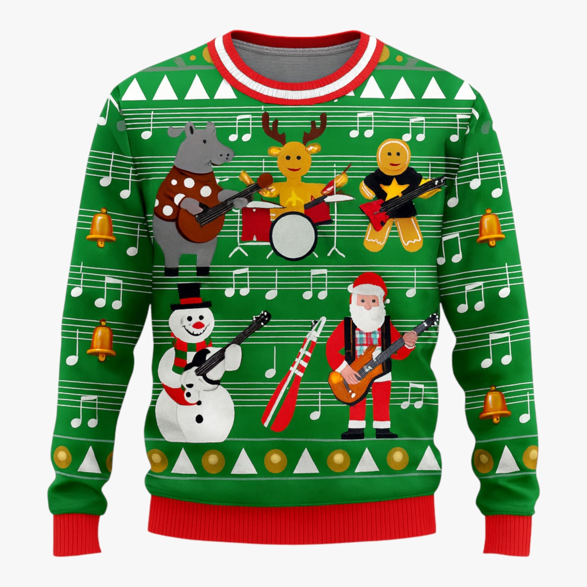 Maglione natalizio per uomo con design di animali per le festività - Design 4 - 3D Print animali Casual design Dierenontwerp Feestdagen festività Kawaii Dieren Kersttrui Lange Mouwen maglione maglione natalizio natalizio Ugly Christmas Sweater uomo Volwassenen Wintergarderobe - Concept Palermo