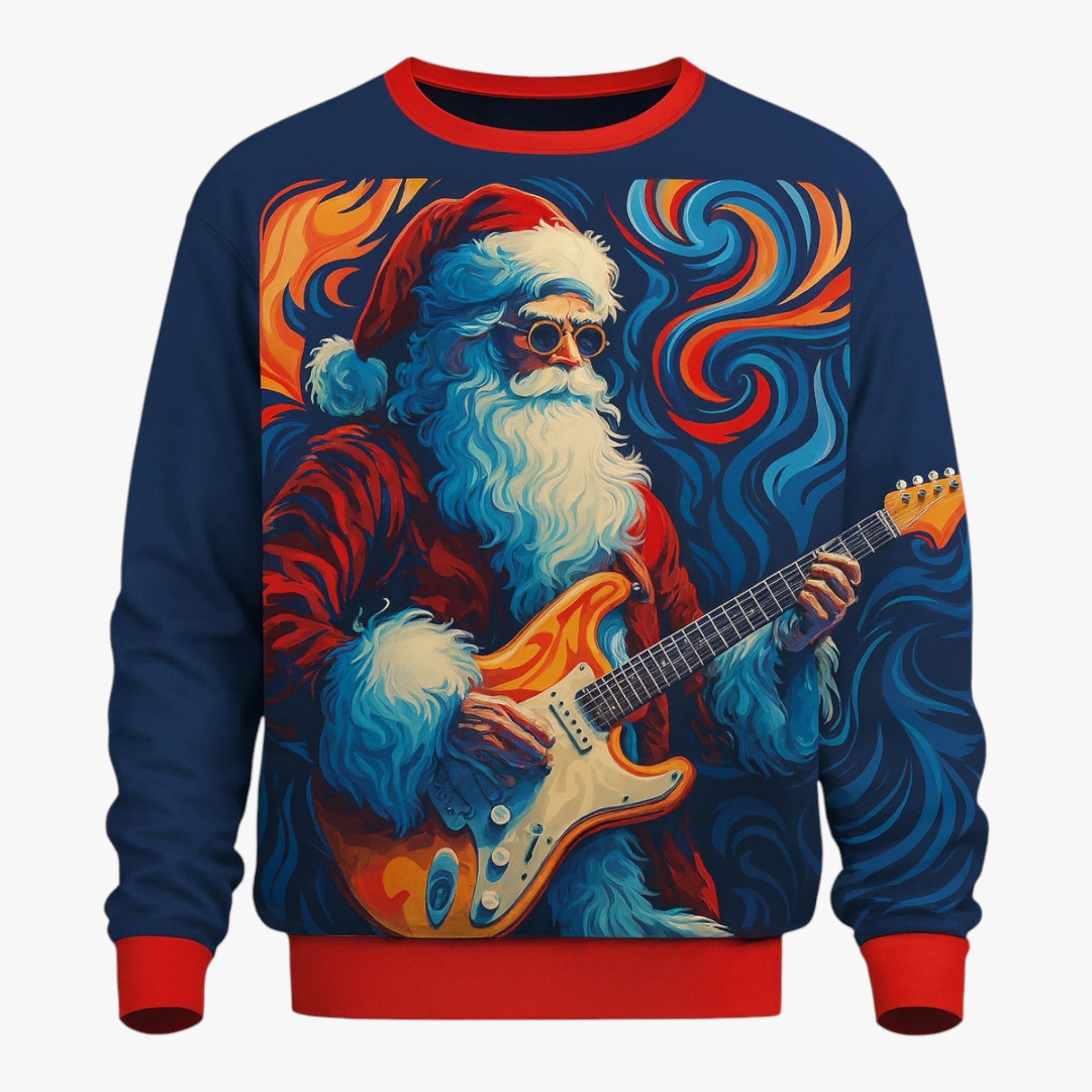 Maglione Natalizio Confortevole da Uomo con Motivo Musicale Festivo per un'Atmosfera Accogliente - Design 3 - 3D-geprinte trui accogliente atmosfera casual kerstmode confortevole feestdagen trui festivo kerstsweater heren lange mouwen shirt maglione maglione natalizio motivo musicale muziekpatroon trui ronde hals sweater winter kleding heren - Concept Palermo