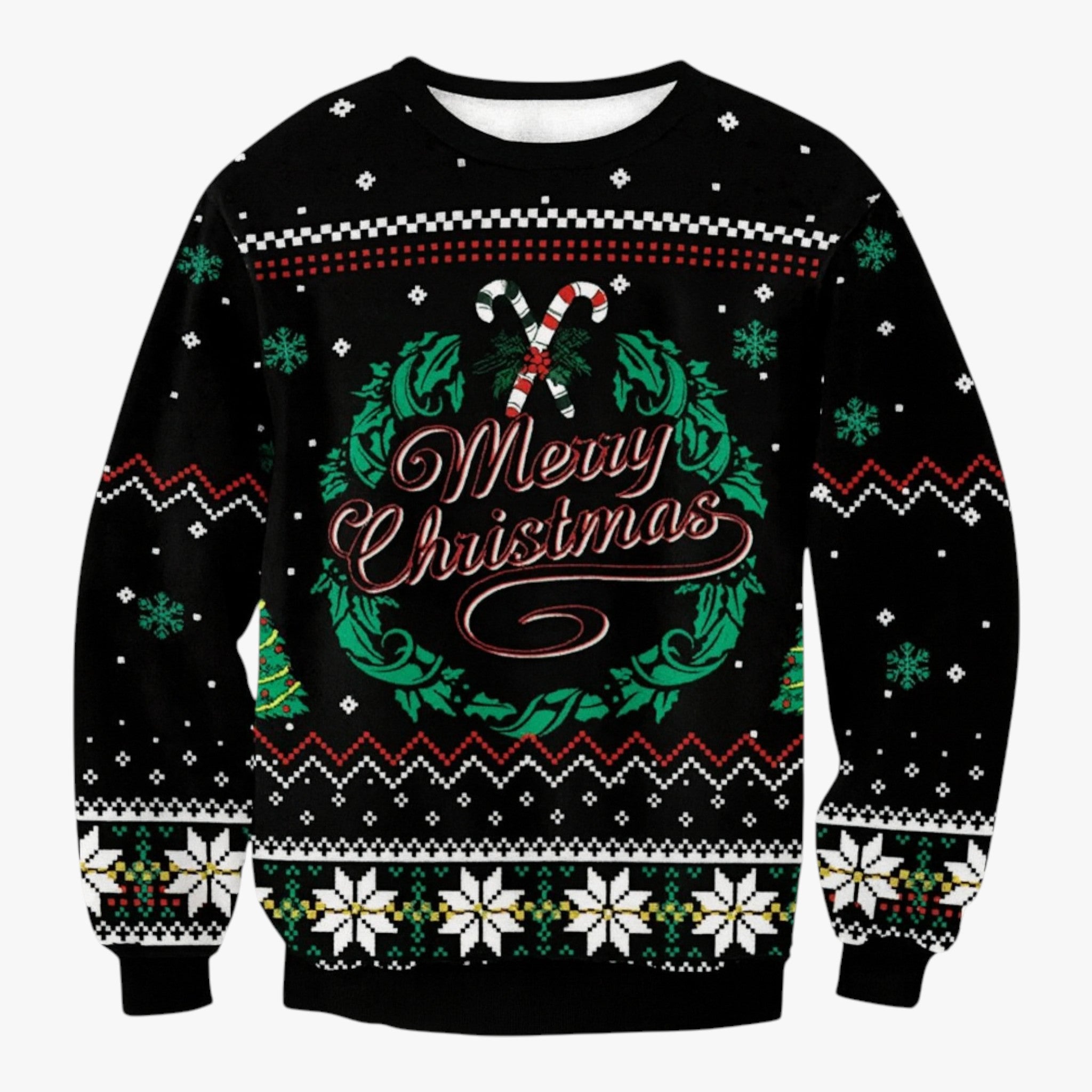Maglione natalizio da uomo con stampa di renna carina per un look festivo - Maglia 2 - carina casual kerstoutfit feestelijke trui festivo kersttrui heren look machinewasbare trui maglione maglione natalizio natalizio renna sneeuwvlokprint trui stampa trui voor kerstfeesten vakantie kleding heren vrolijke kersttrui warm en comfortabel zwarte trui met rendier - Concept Palermo
