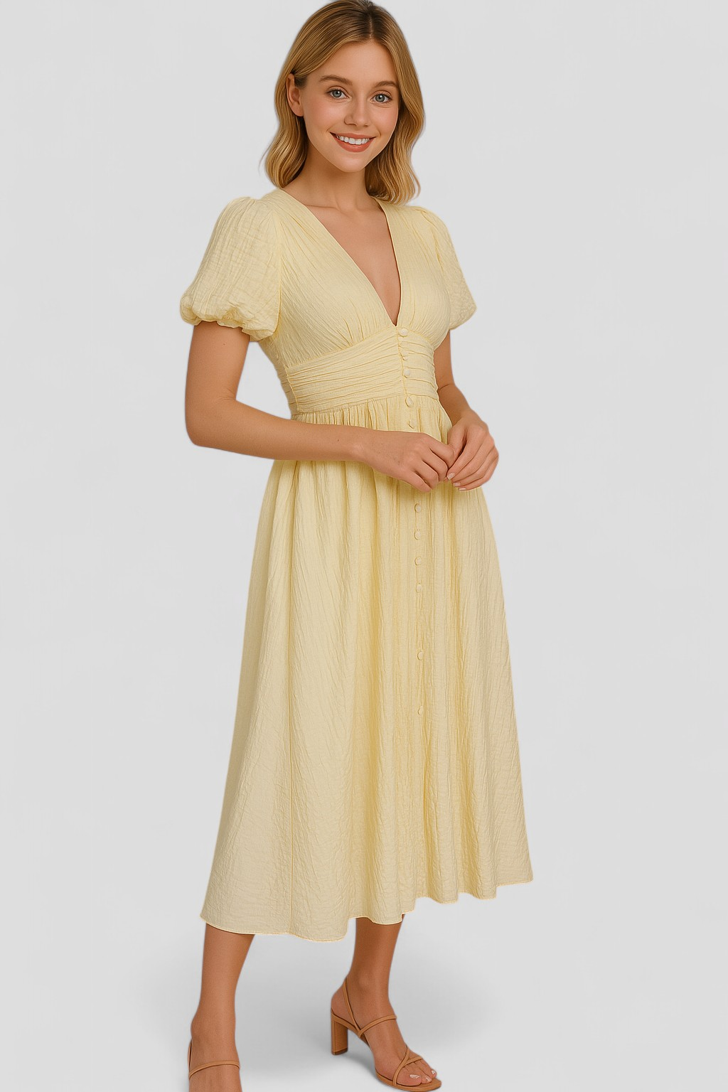 Abito Donna Maxi - - abito abito da donna abito donna abito estivo abito fantastico abito leggero abito maxi abito romantico donna dresses maxi dress vestito con maniche a sbuffo vestito elegante vestito per eventi - Concept Palermo