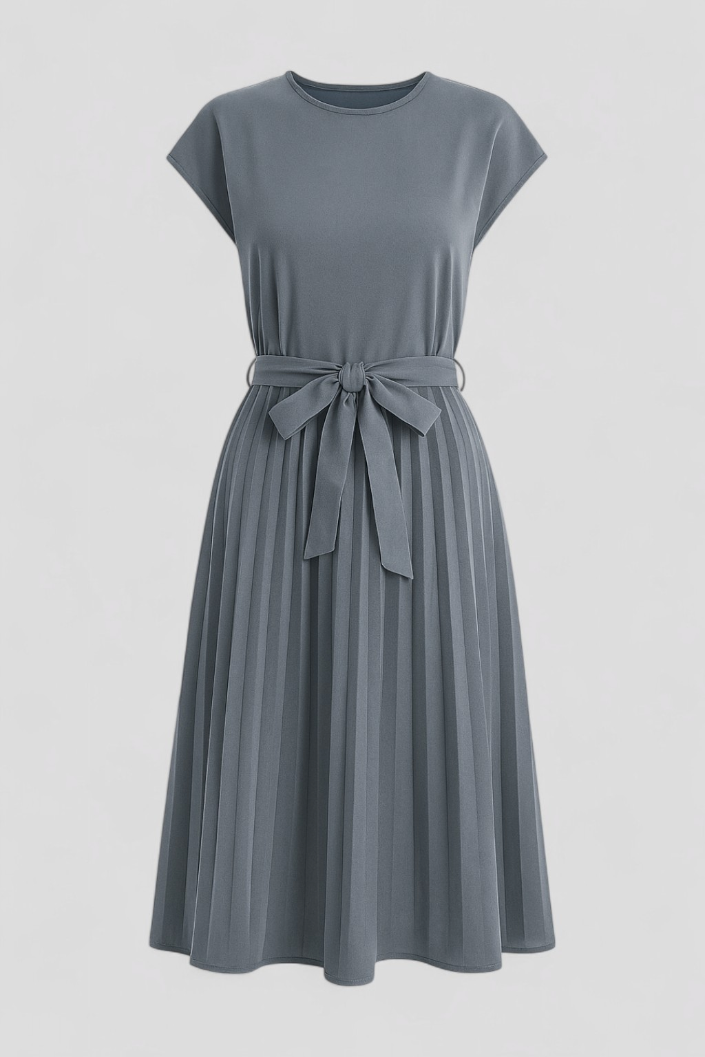 Abito Estivo Leggero Donna in Cotone Floreale Scollato per Spiaggia e Vacanze - Blu polveroso - abbigliamento estivo abito abito casual abito donna abito elegante abito estivo abito versatile donna dresses estivo fashion estivo leggero look estivo moda estiva vestito leggero - Concept Palermo