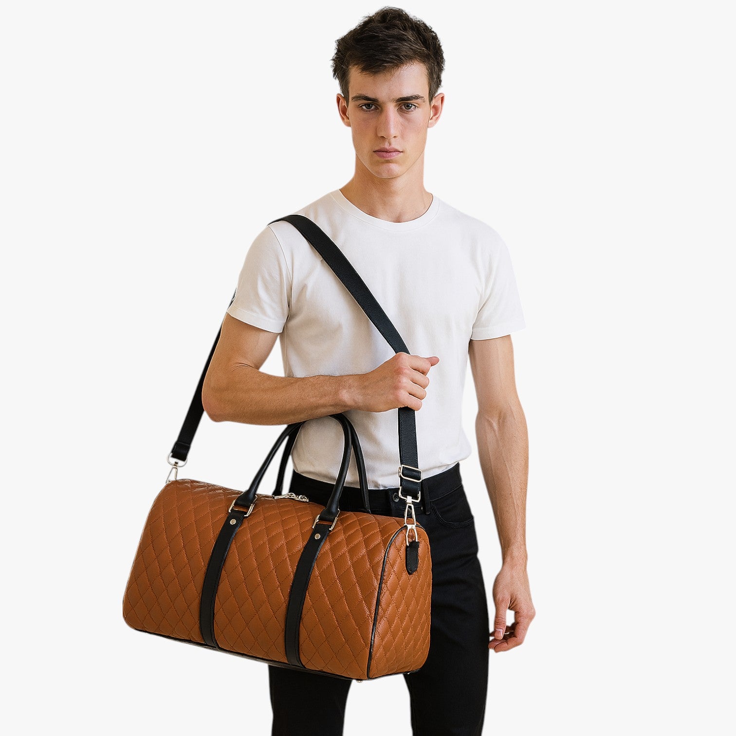 Borsa da weekend in pelle da uomo: e spaziosa per ogni viaggio - - Bags borsa borsa weekend mens bag ogni pelle spaziosa Travel Bags uomo viaggio - Concept Palermo