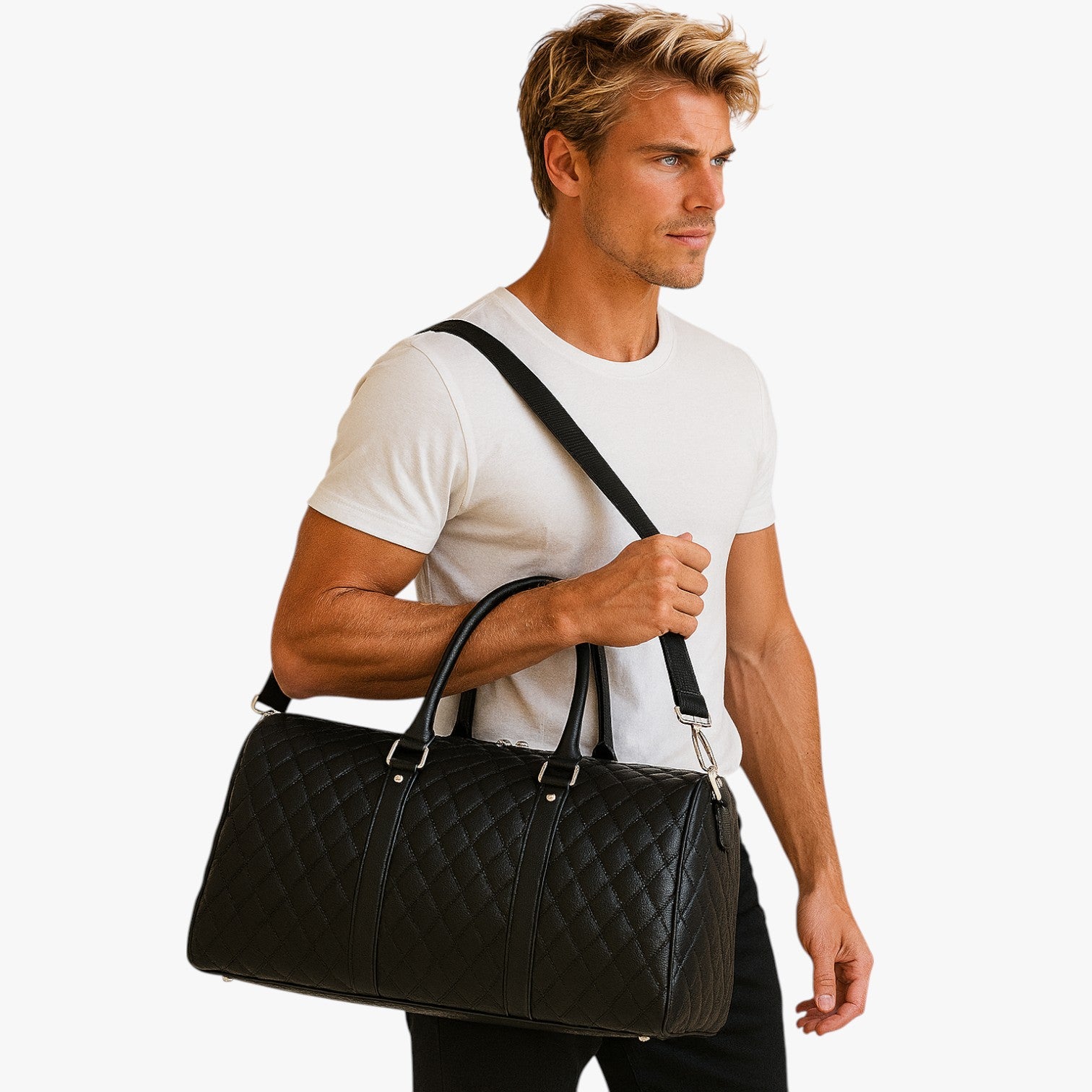 Borsa da weekend in pelle da uomo: e spaziosa per ogni viaggio - - Bags borsa borsa weekend mens bag ogni pelle spaziosa Travel Bags uomo viaggio - Concept Palermo