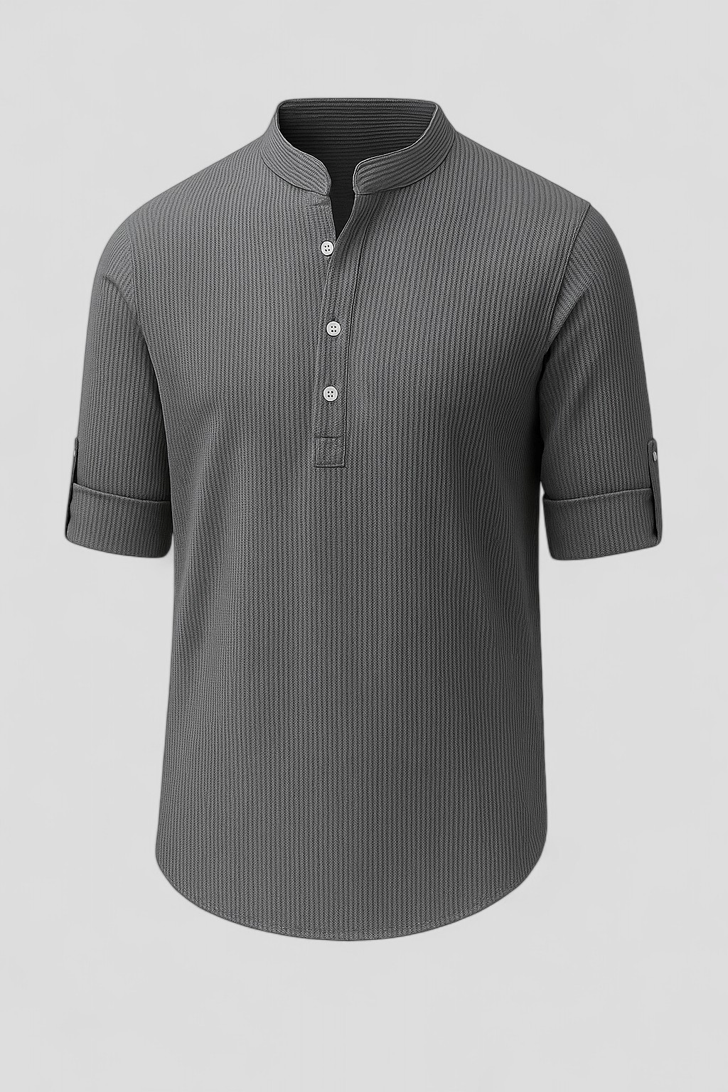 Camicia Uomo Estiva e Confortevole - Grigio - abbigliamento casual uomo abbigliamento elegante uomo camicia camicia comoda camicia estiva uomo camicia per lavoro camicia per ogni occasione camicia traspirante camicia uomo confortevole estiva look raffinato men's top clothes stile versatile taglie uomo S-5XL uomo - Concept Palermo