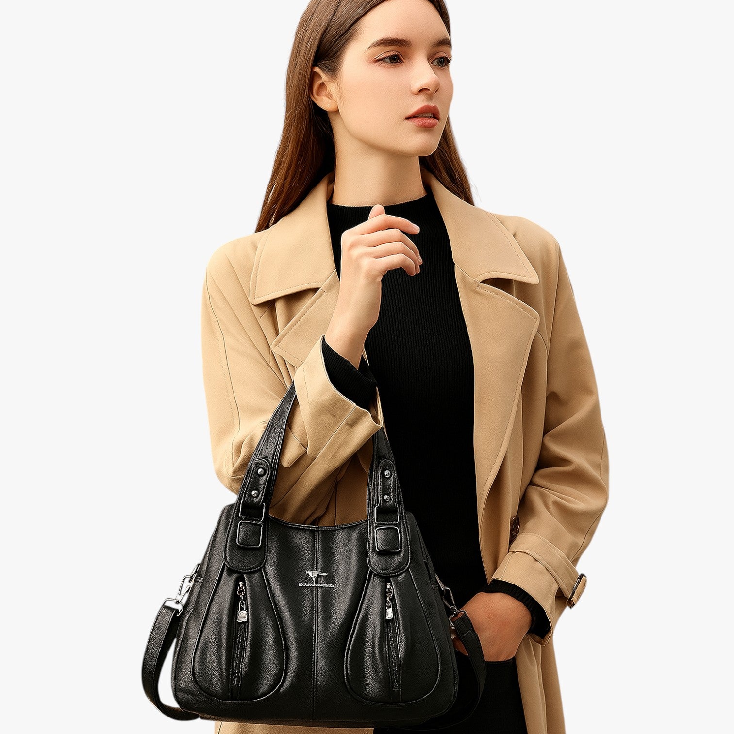 Eleganza quotidiana - La borsa a tracolla in pelle che valorizza ogni look Donna - - bag bags borsa donna eleganza eleganza quotidiana look ogni pelle women bags Women's handbags - Concept Palermo