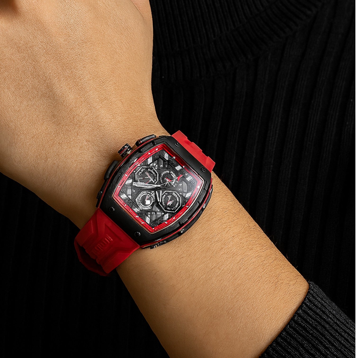 Stile senza tempo - Orologio e minimale per un look raffinato Rosso Uomo - - look minimale orologio raffinato stile stile tempo tempo uomo watch watch for men wistwatches - Concept Palermo