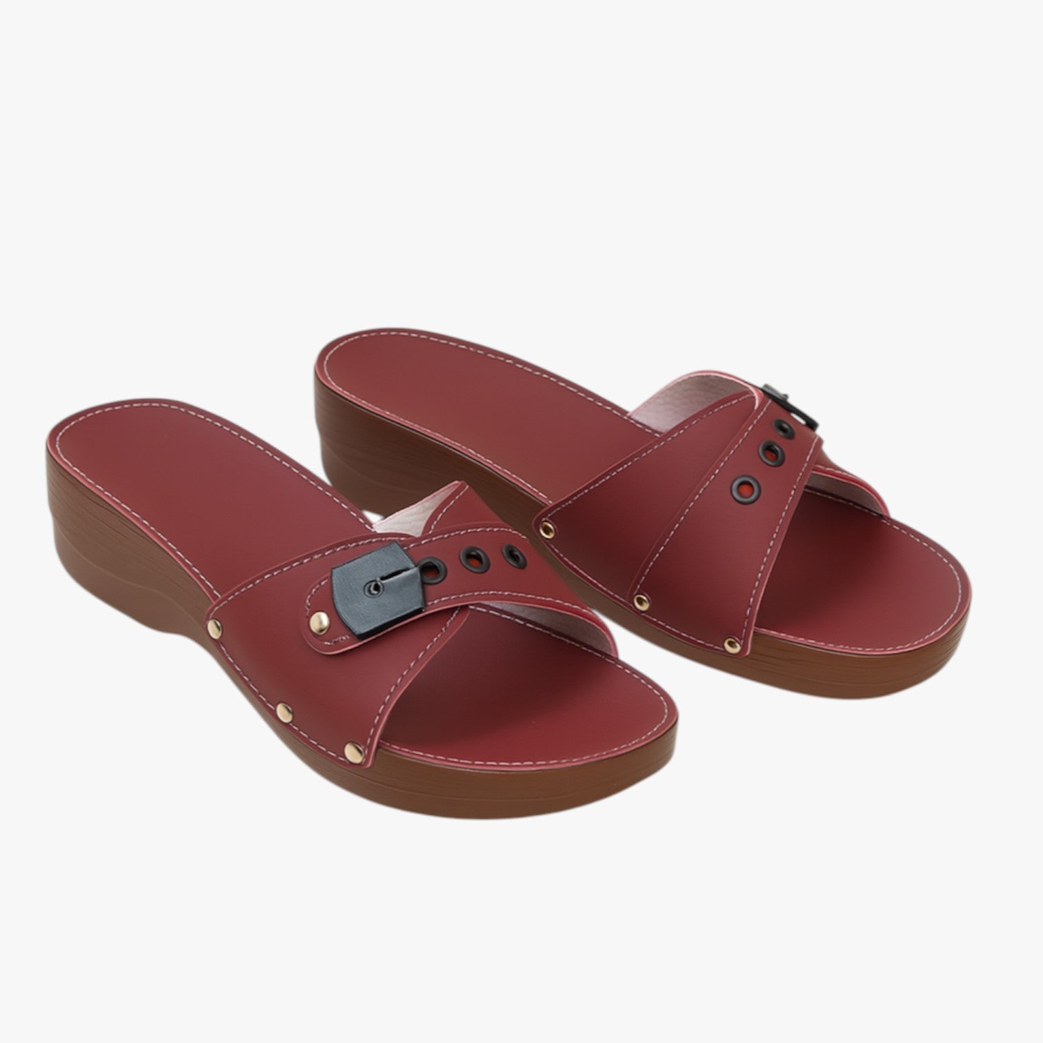 Eleganza estiva e comfort morbido ad ogni passo - Red - breathable sandals casual sandals comfort easy wear sandals eleganza eleganza estiva estiva fashion sandals ogni passo sandals women sandals - Concept Palermo