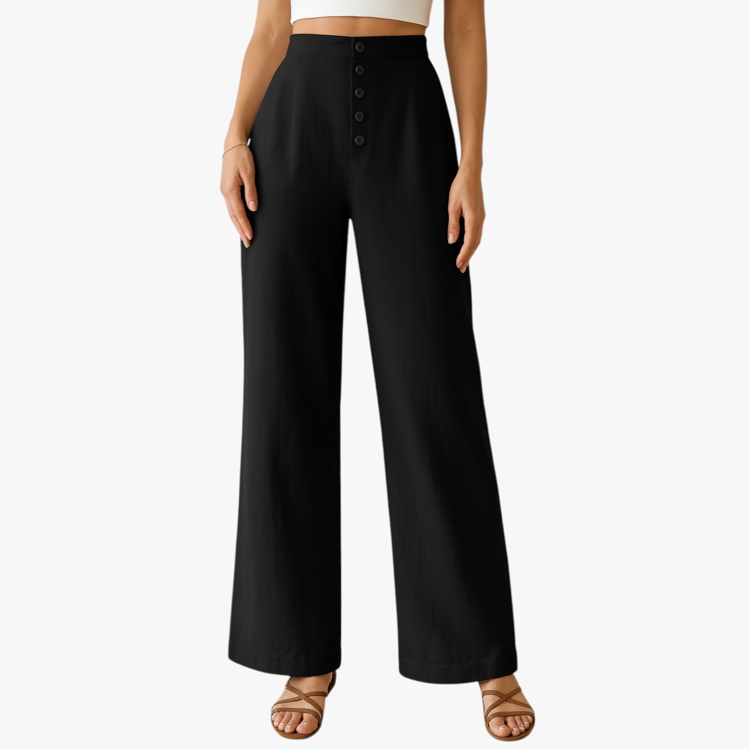 Pantaloni estivi da donna - Freschi, comodi e antipiega in lino e cotone - - antipiega comodi cotone donna estivi freschi linen pants lino pantaloni pants pants for women women pants - Concept Palermo
