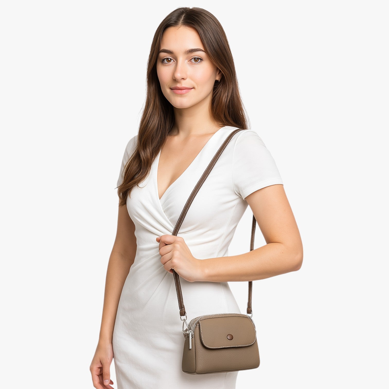 Borsa a Spalla Donna Grande in Pelle Sintetica Nera con Manici Regolabili - - alla bag Bags borsa borsa spalla capiente donna moda Shoulder Bags spalla women bag women bags - Concept Palermo