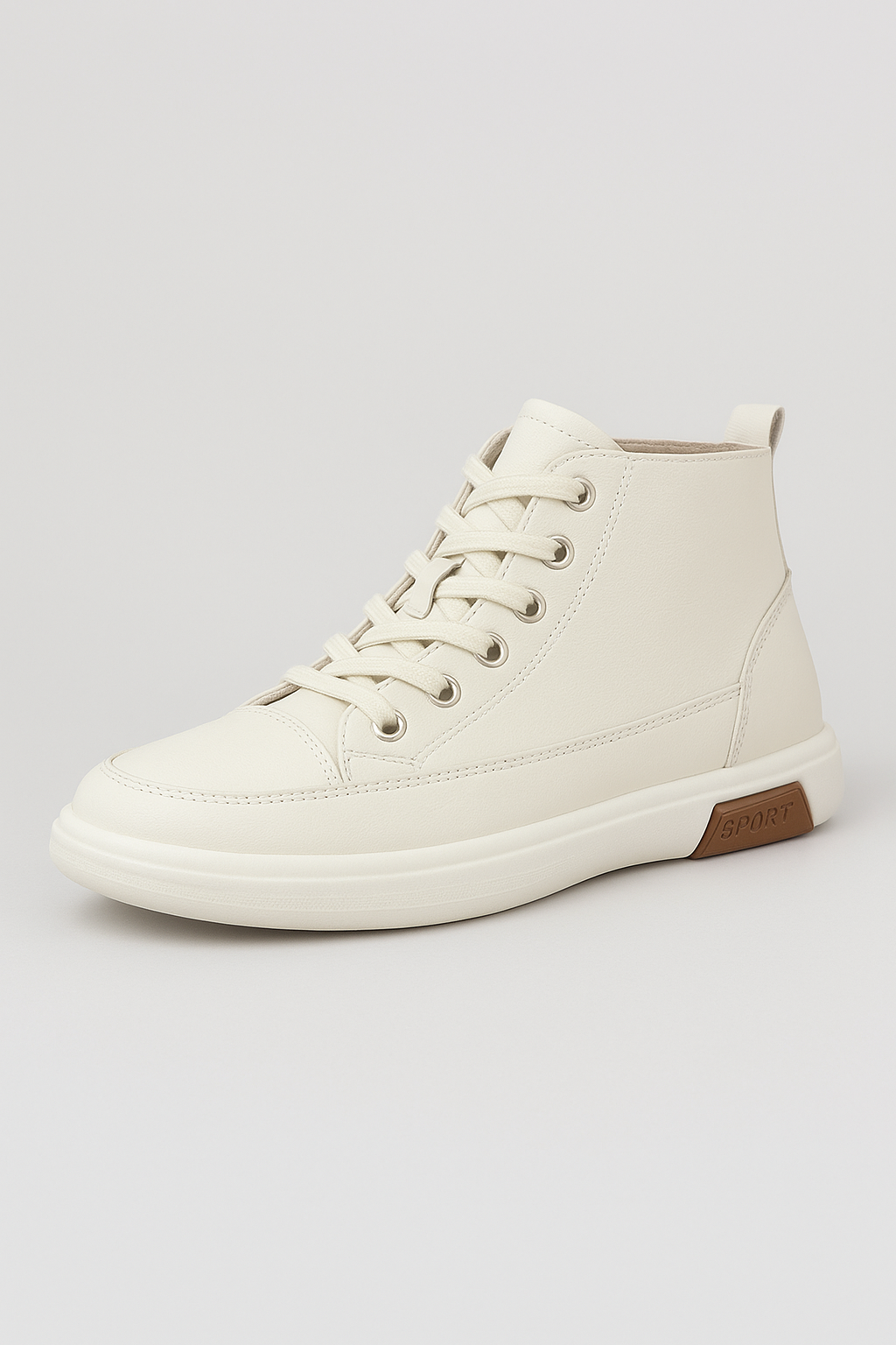 Sneakers casual a metà polpaccio con cuciture pulite - Beige - casual cuciture metà polpaccio pulite shoes shoes for women Shoes women sneakers sneakers casual - Concept Palermo