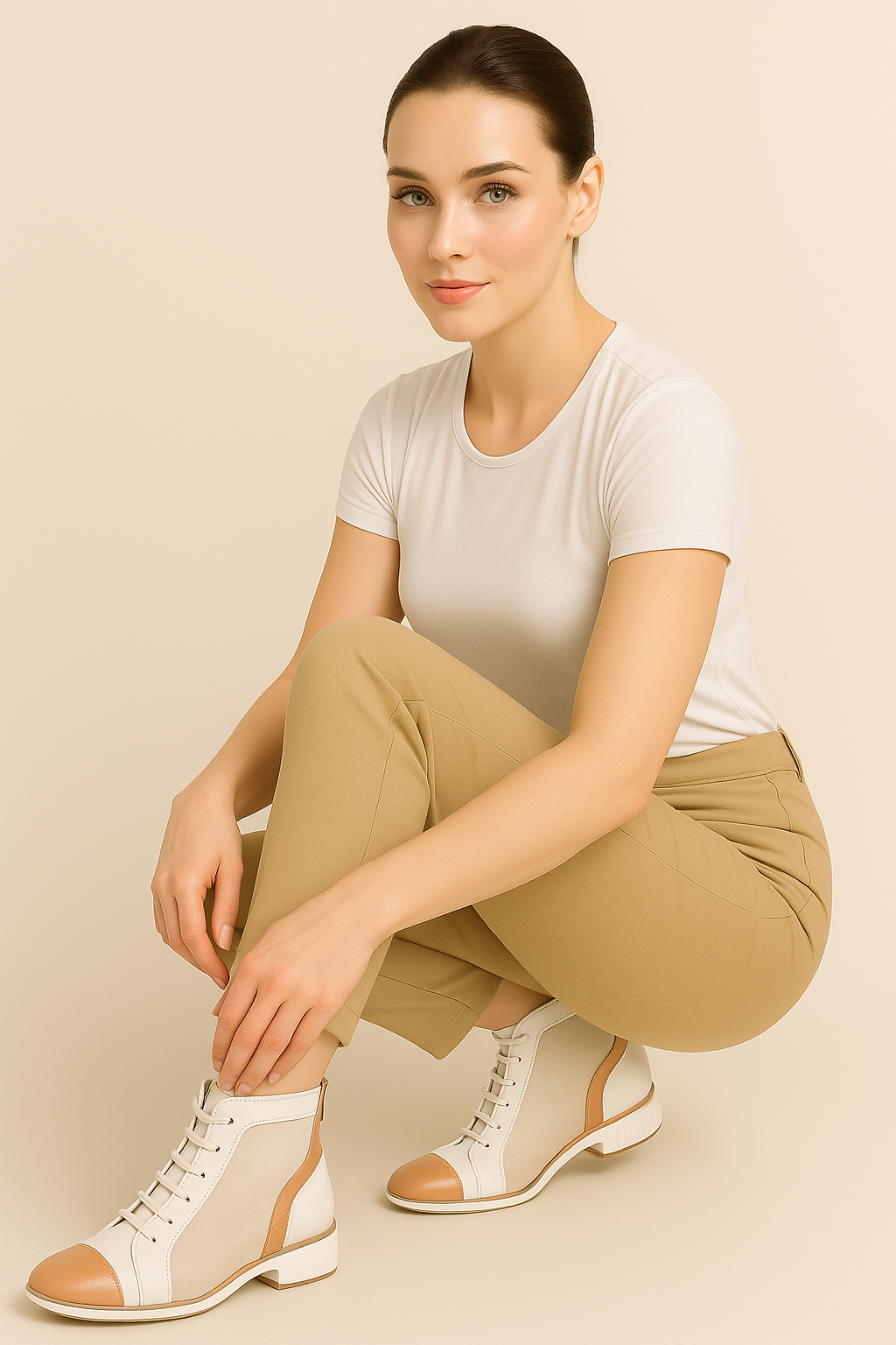 Sneakers Estive in Rete Bicolore con Suola Bassa Pelle - - bassa bicolore estive pelle rete shoes shoes for women shoes woman Shoes women sneakers sneakers estive woman shoes summer 2025 - Concept Palermo