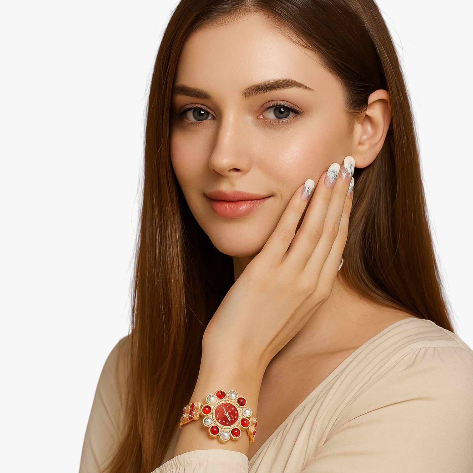Orologio con quadrante a fiori in cristallo Donna - - cristallo donna female watch fiori ladies watch orologio orologio quadrante quadrante watch watch for women watches - Concept Palermo