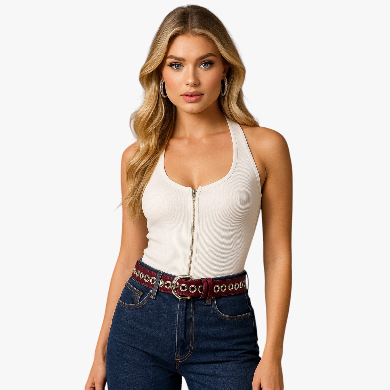 Fascia vita punk in pelle Y2K con fibbia a spillo - - Belts fascia fascia vita fibbia pelle punk spillo vita waist belt for women Womens belt - Concept Palermo