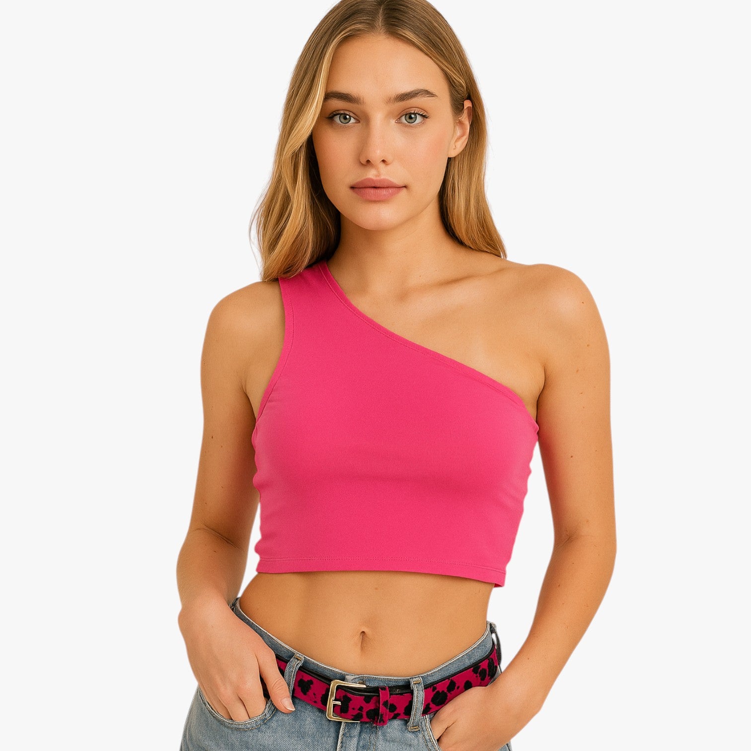 Cintura Donna in Vera Pelle Leopardata con Fibbia Elegante - - Belts cintura cintura pelle fibbia leopardata pelle waist belt for women Womens belt - Concept Palermo
