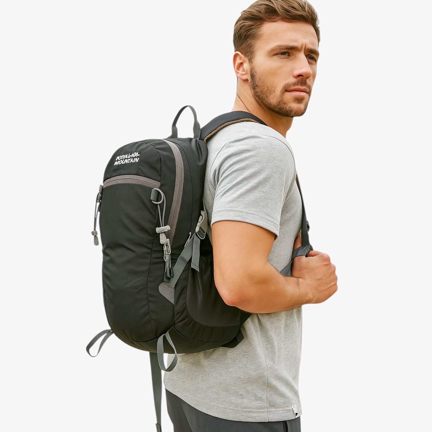 Zaino Trekking 30L Uomo Nero/Grigio Impermeabile con Scomparto PC, per Viaggi e Outdoor - - avventure Bags bags for men impermeabile men bag mens bag outdoor uomo zaino zaino impermeabile - Concept Palermo