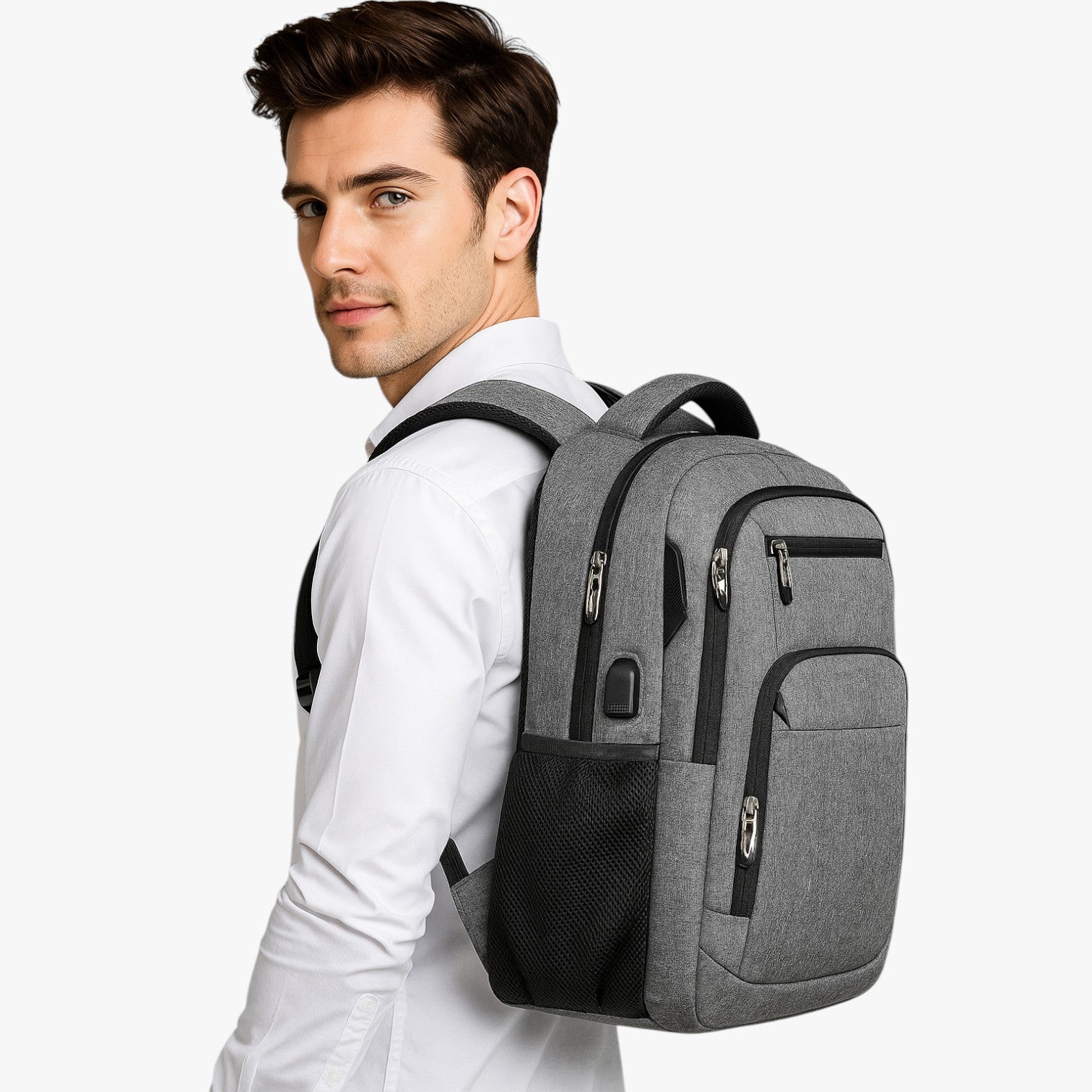 Zaino Impermeabile Multiuso con Porta USB Grande Capacità per Viaggi e Lavoro Uomo - - bag Bags bags for men capacità impermeabile lavoro mens bag multiuso porta uomo viaggi - Concept Palermo