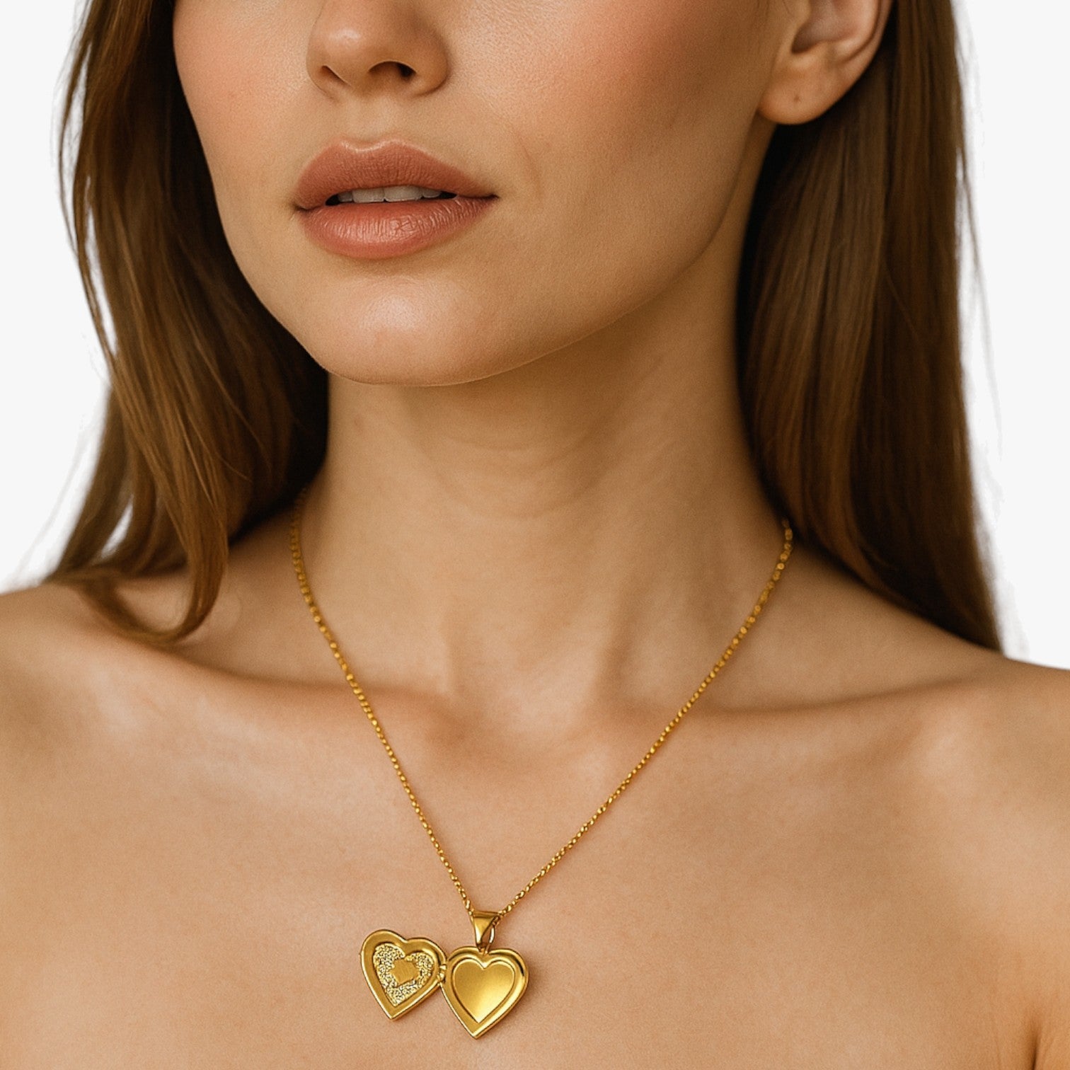 Collana Cuore con Cornice Foto Personalizzata Lana - - collana collana cuore cornice cuore elegant womens necklaces Fashion Necklaces foto jewelry lana necklace NECKLACES Necklaces for Women personalizzata - Concept Palermo
