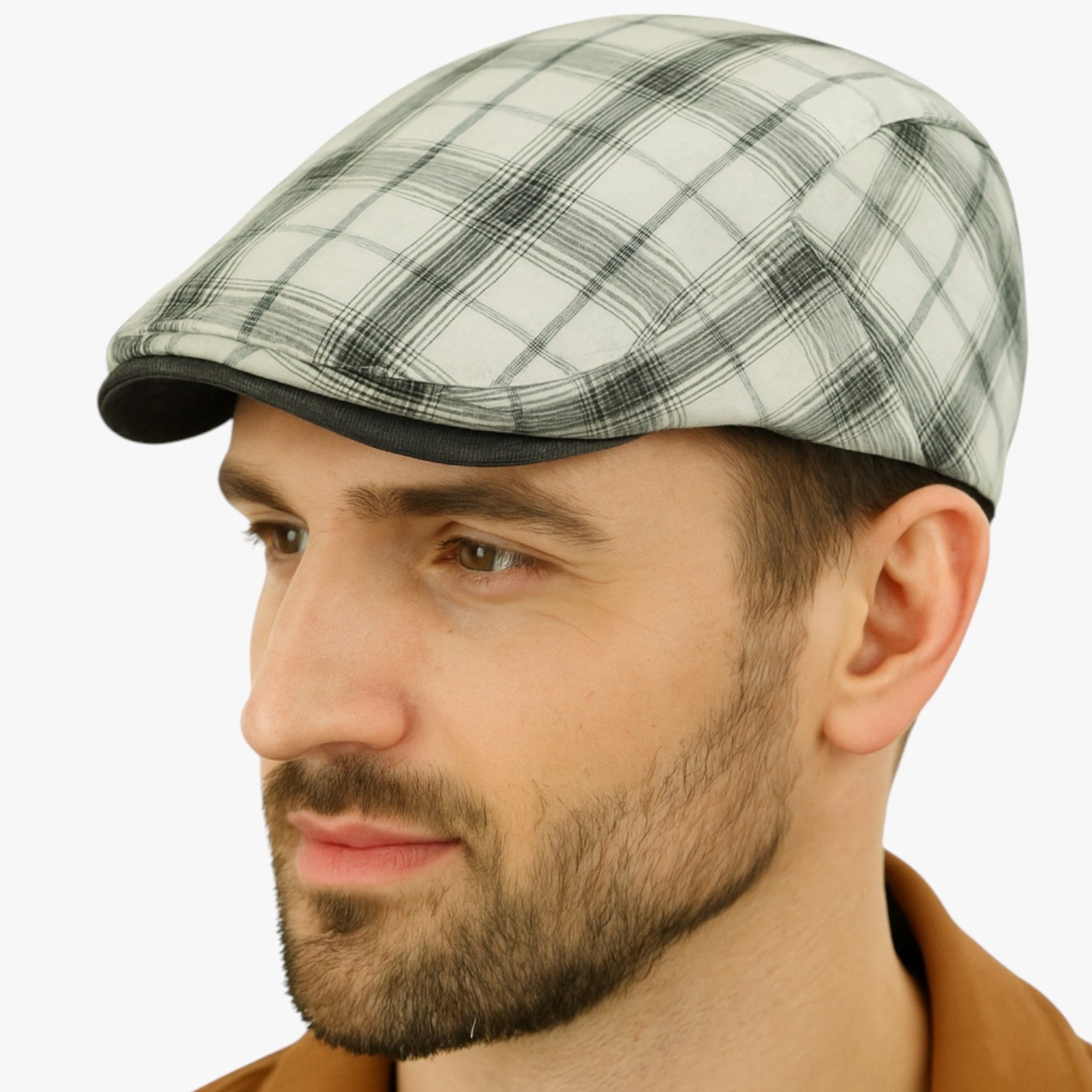 Berretto Tartan Retro in Cotone Uomo - - berretto berretto tartan caps cotone men's hat mens cap retro tartan uomo - Concept Palermo