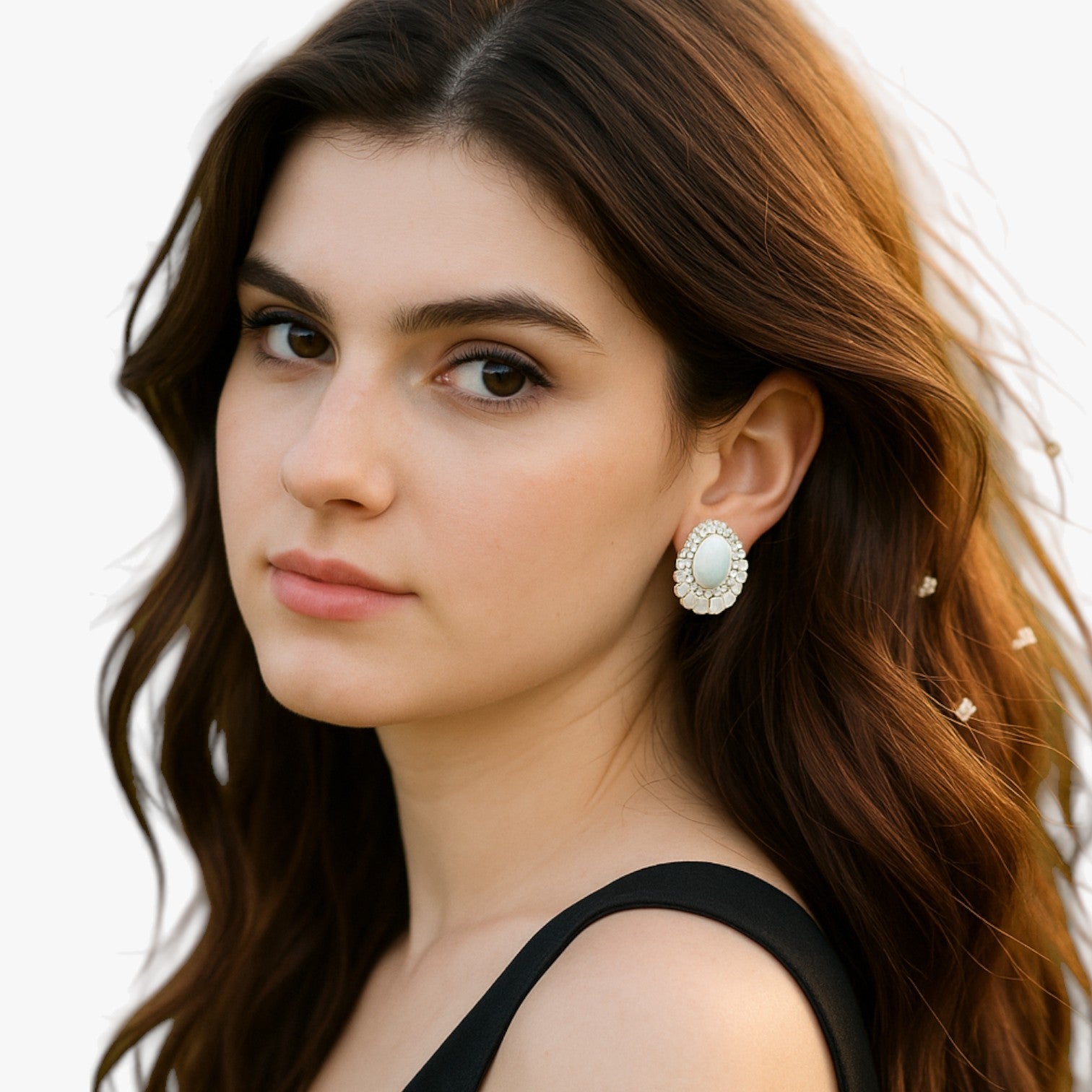 Orecchini pendenti in olio bianco Donna - - donna EARRINGS Earrings for Women Girls jewelry New Fashion Earrings olio orecchini orecchini pendenti pendenti womens earring - Concept Palermo
