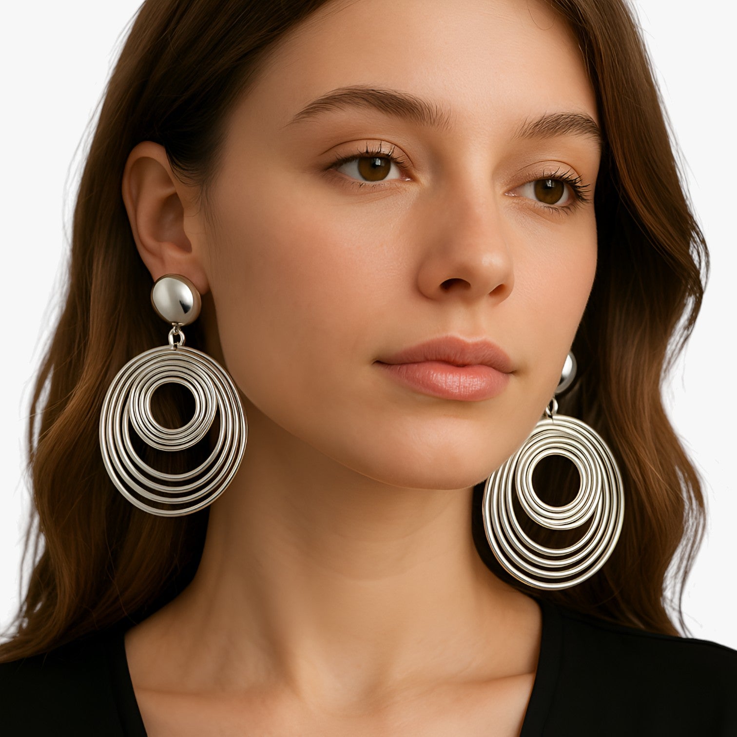 Orecchini geometrici oversize: eleganza moderna che illumina il tuo look Donna - - donna EARRINGS Earrings for Women Girls eleganza geometrici illumina jewelry look moderna New Fashion Earrings orecchini womens earring - Concept Palermo