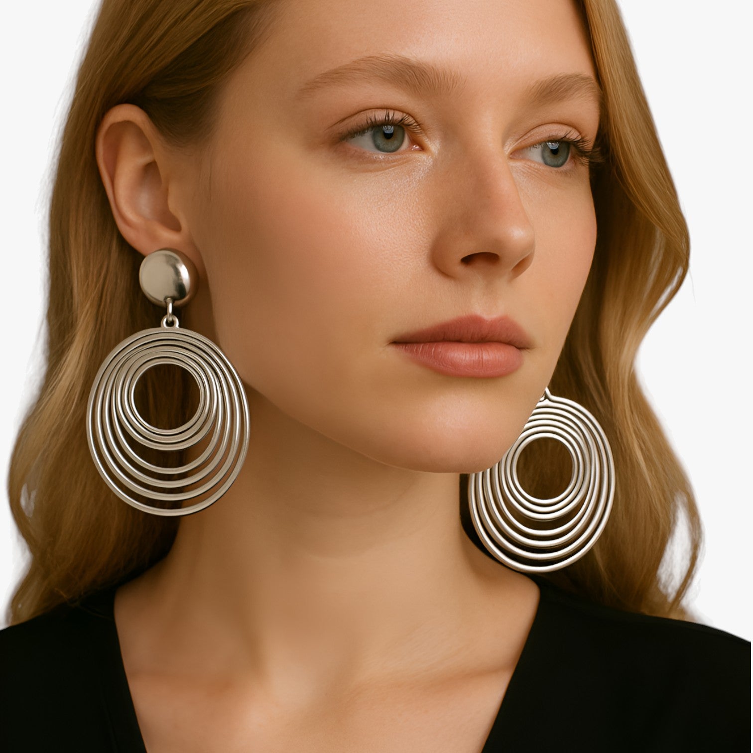 Orecchini geometrici oversize: eleganza moderna che illumina il tuo look Donna - - donna EARRINGS Earrings for Women Girls eleganza geometrici illumina jewelry look moderna New Fashion Earrings orecchini womens earring - Concept Palermo