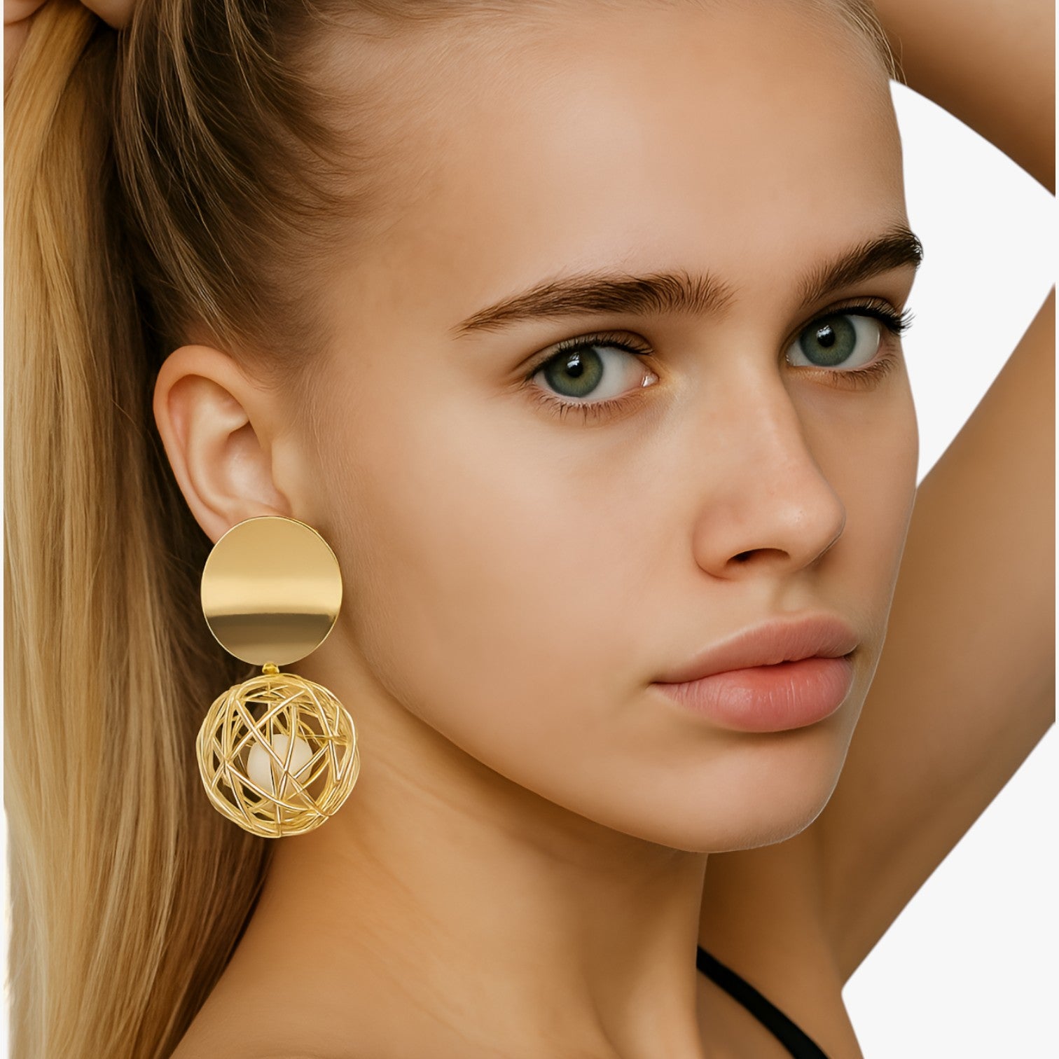Orecchini a sfera in oro - con un tocco vintage Donna - - donna EARRINGS jewelry New Fashion Earrings orecchini orecchini sfera sfera tocco vintage womens earring - Concept Palermo