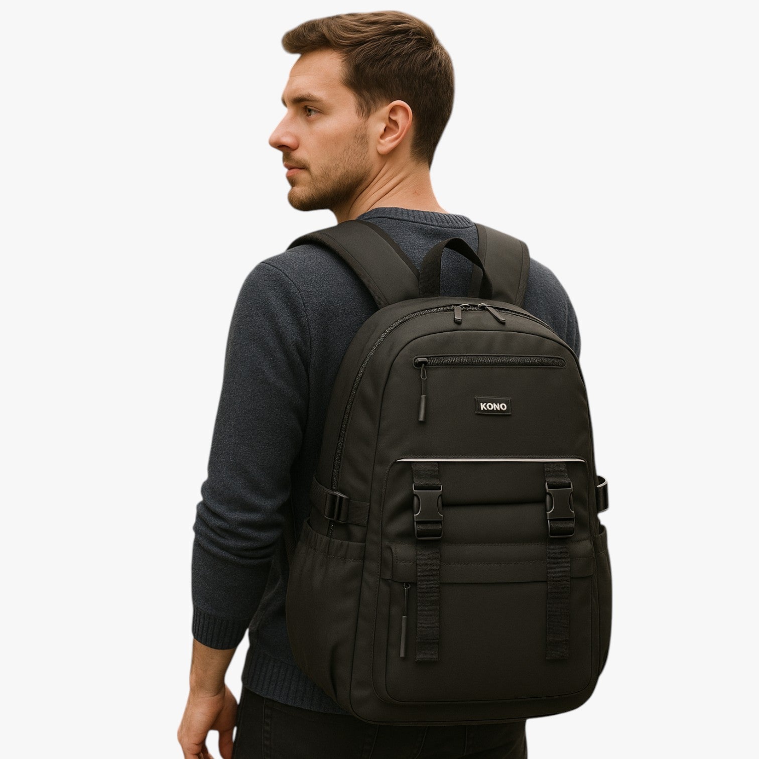 Zaino impermeabile con tasche multiple Uomo - - Bags impermeabile men bag mens bag multiple tasche uomo zaino zaino impermeabile - Concept Palermo