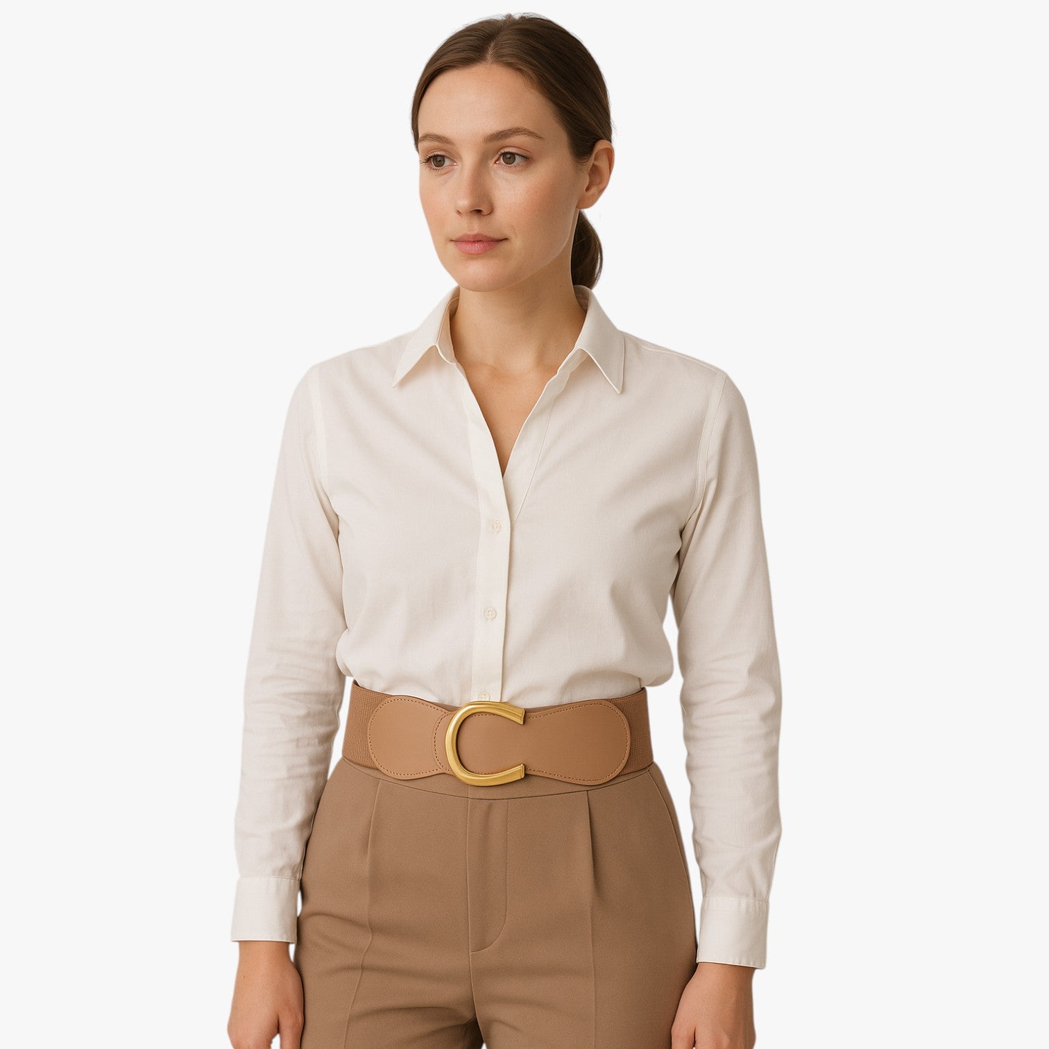 Cintura elastica larga con fibbia dorata Donna - - Belts cintura cintura elastica donna dorata elastica fibbia larga waist belt for women Womens belt - Concept Palermo