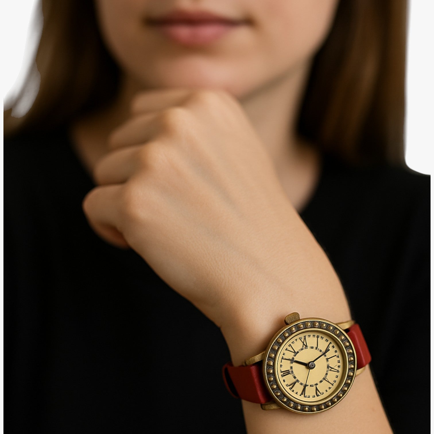 Orologio vintage in pelle con quadrante romano Uomo - - female watch ladies watch orologio orologio vintage pelle quadrante romano uomo vintage watch watch for women watches - Concept Palermo